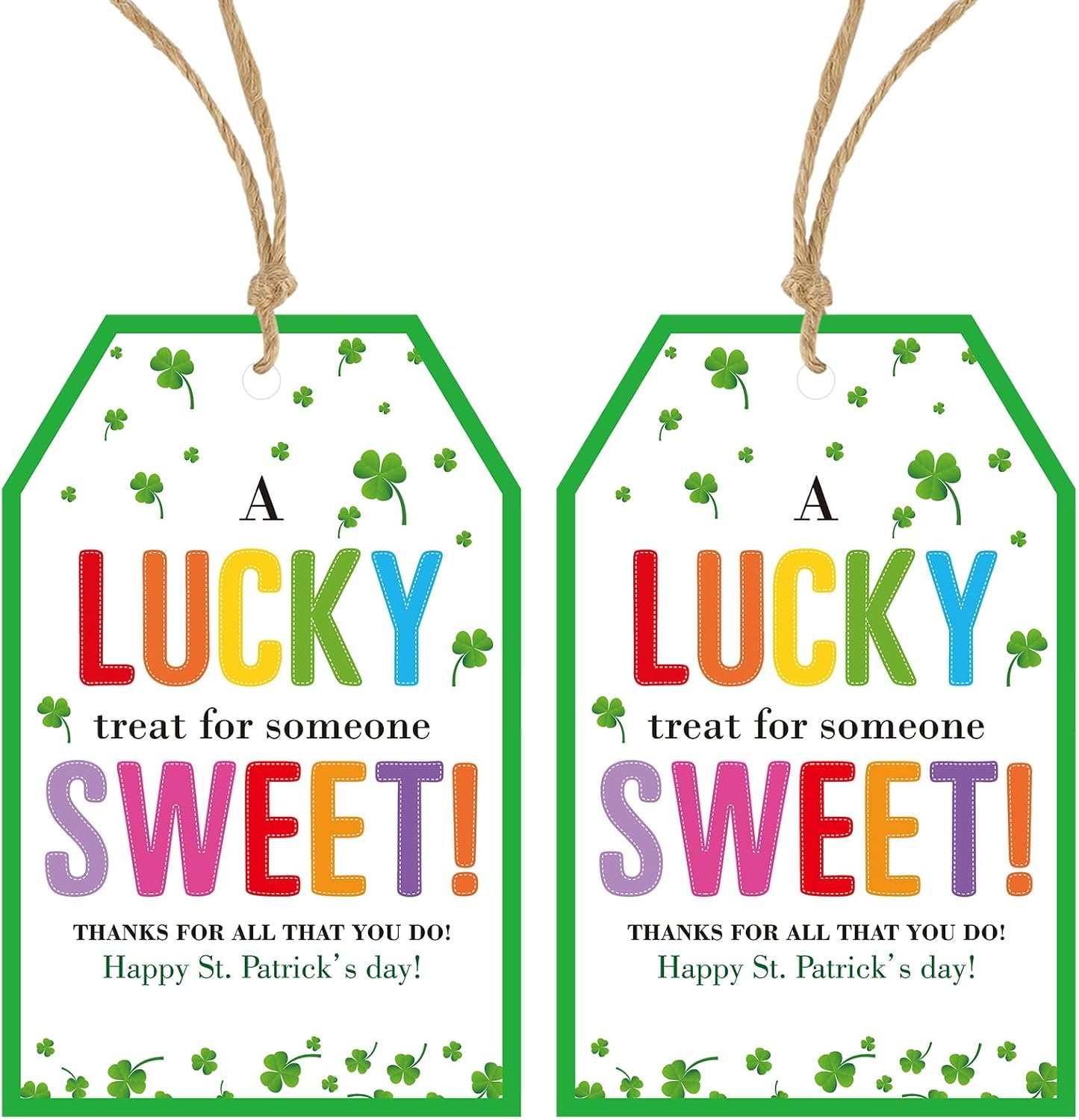 St.Patrick%27s Day Tags - 50Pcs Happy St.Patrick%27s Day Gift Tags with String Irish Shamrock Lucky Clover Hang Paper Tag Thanks for All You Do Tag A Lucky Treat for Someone Sweet for Party Favor St.Patrick%27s Day Tags - 50Pcs Happy St.Patrick%27s Day Gift Tags with String Irish Shamrock Lucky Clover Hang Paper Tag Thanks for All You Do Tag A Lucky Treat for Someone Sweet for Party Favor
