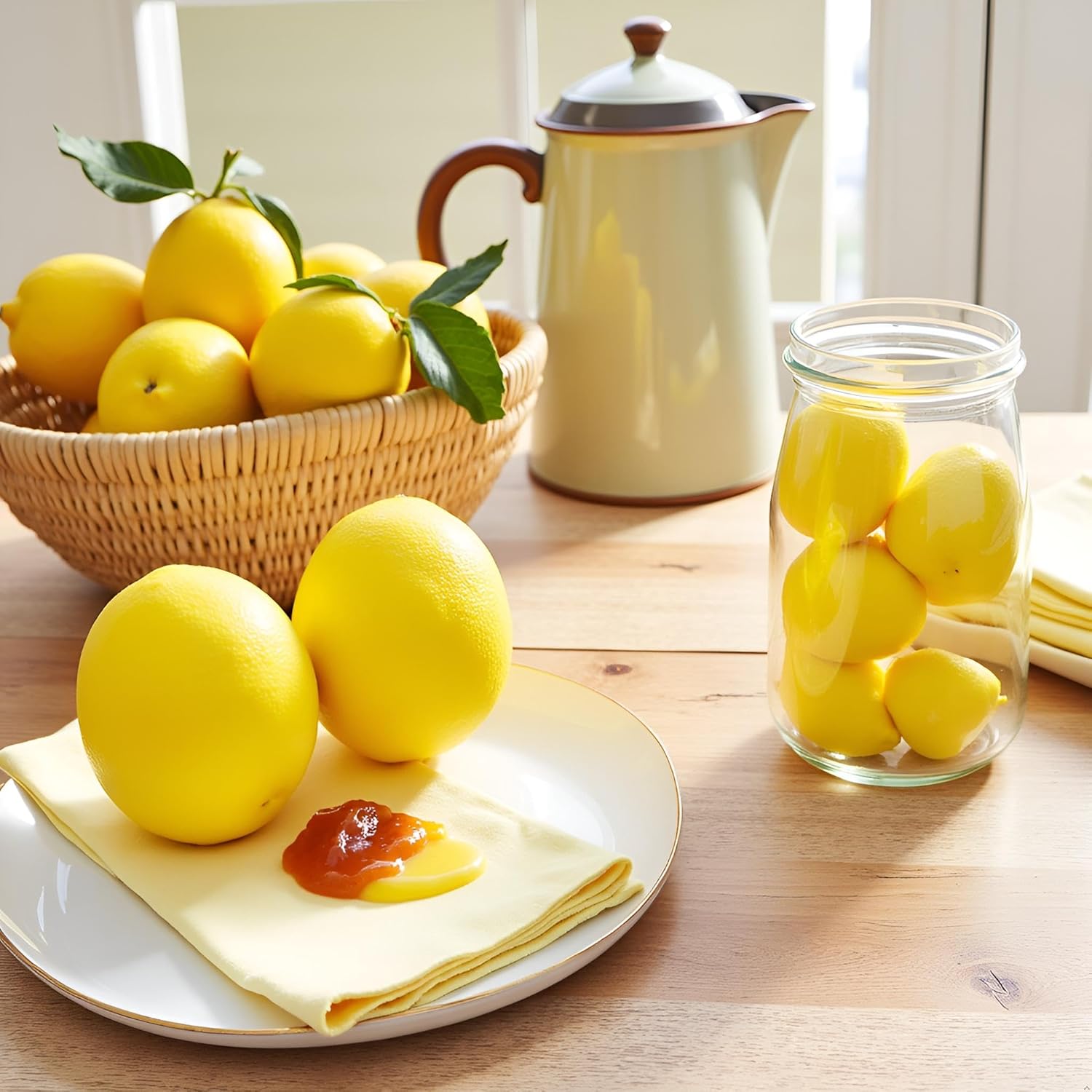 4 Pcs Artificial Yellow Lemons Lifelike Fake Fruit for Home Kitchen Party Decoration Photography Prop Artificial Fruit Artificial Plants and Flowers 4 Pcs Artificial Yellow Lemons Lifelike Fake Fruit for Home Kitchen Party Decoration Photography Prop Artificial Fruit Artificial Plants and Flowers