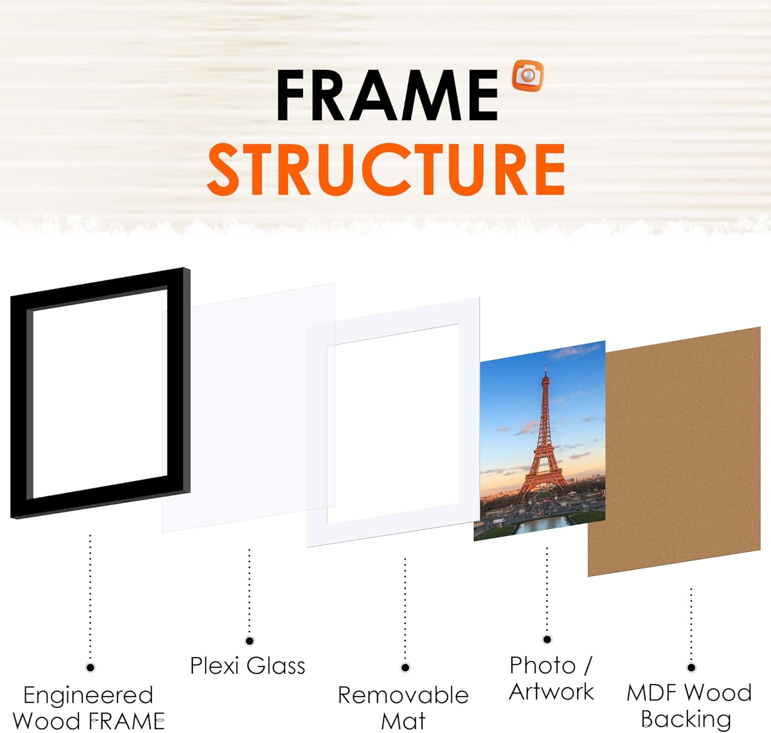 8x10 Picture Frame Set of 2