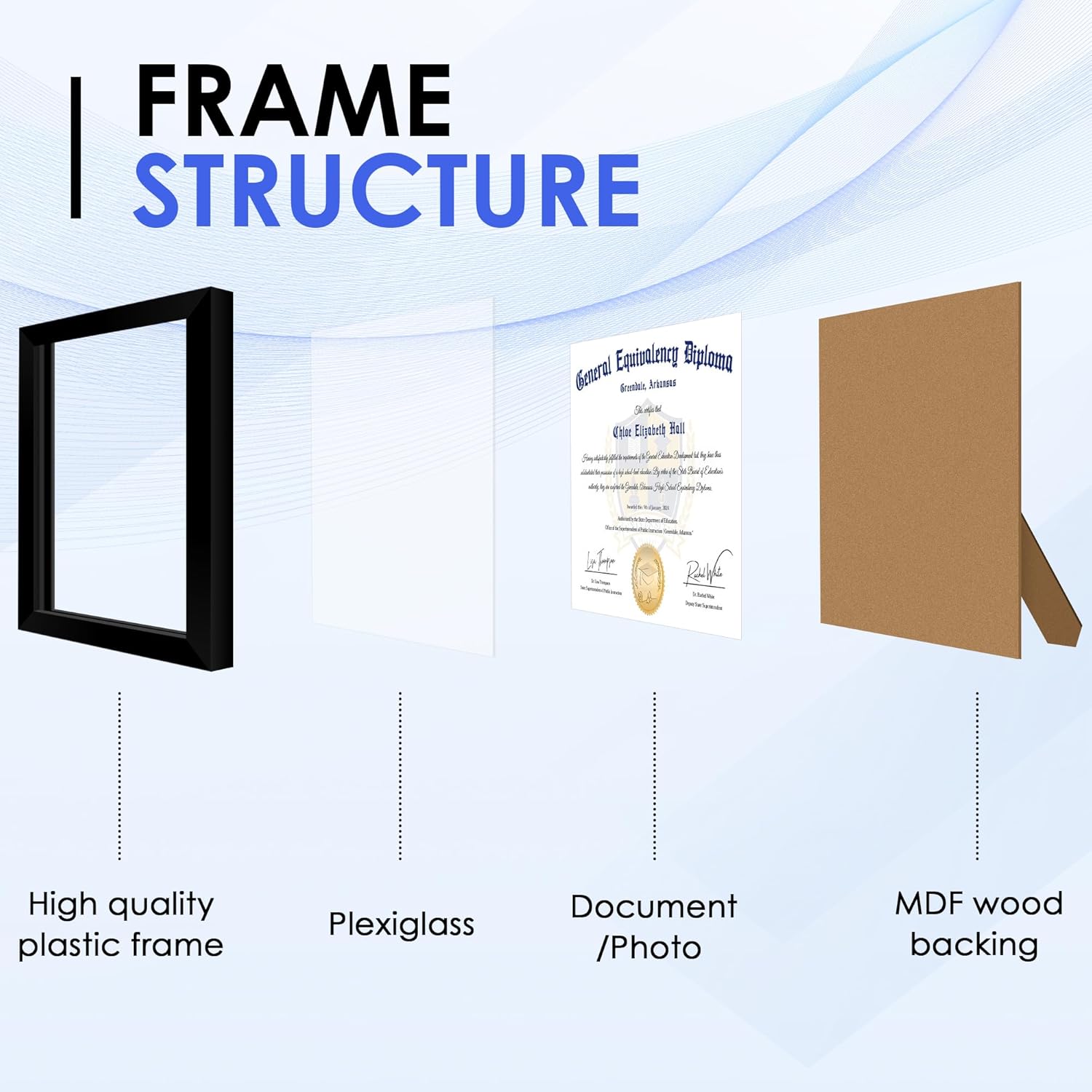 8.5x11 Diploma Frame