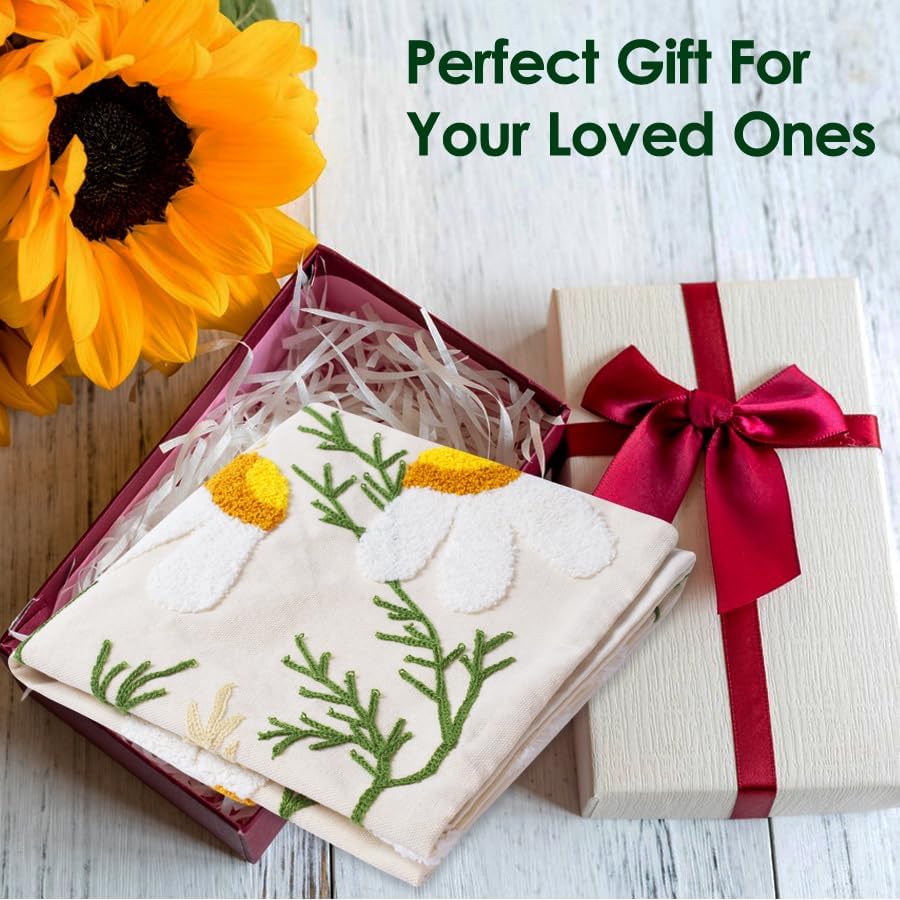 Embroidered Throw Pillow Covers