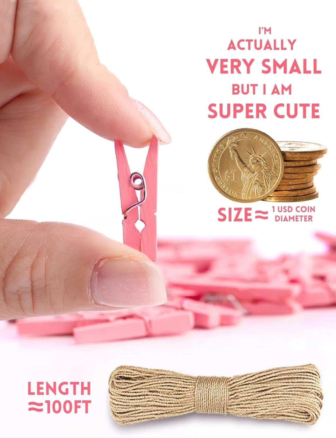 Mini Clothes Pins for Photo