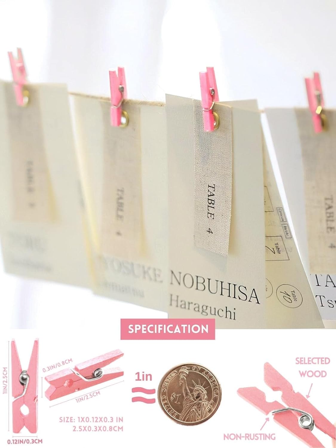 Mini Clothes Pins for Photo
