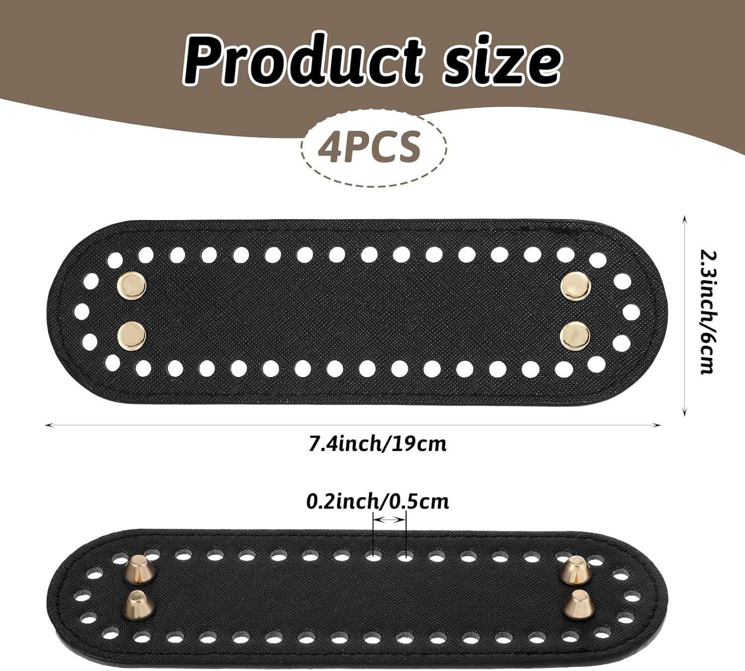 4 Pcs Black Purse Bottom for Crochet Bag Base Pu Leather Bag Bottom Base Leather Long Oval Purse Bottoms Making Supplies with Holes for DIY Crochet Bags Shoulder Bags Craft Making (Black) 4 Pcs Black Purse Bottom for Crochet Bag Base Pu Leather Bag Bottom Base Leather Long Oval Purse Bottoms Making Supplies with Holes for DIY Crochet Bags Shoulder Bags Craft Making (Black)