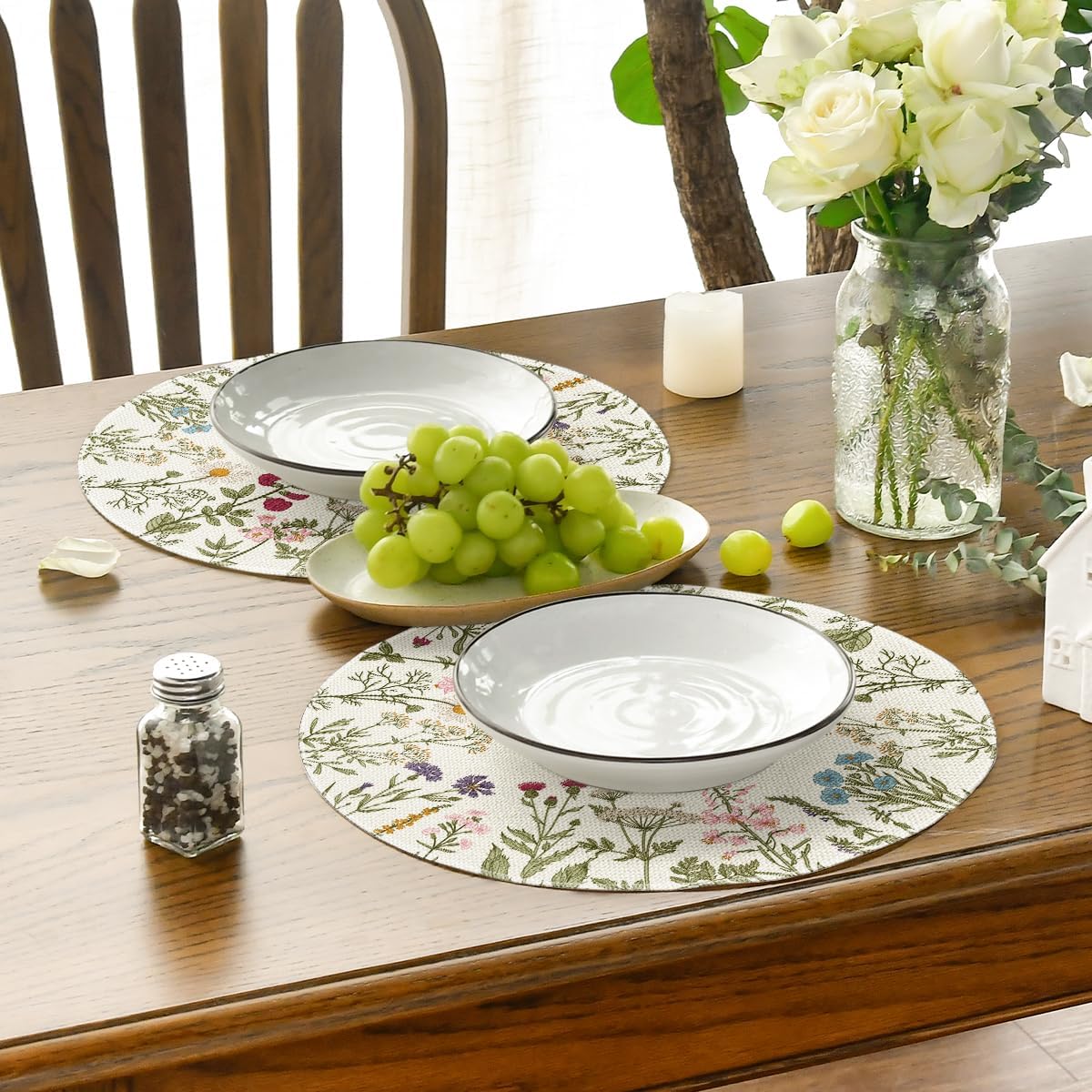 Antique Herbs Wild Flowers Spring Placemats Set of 4