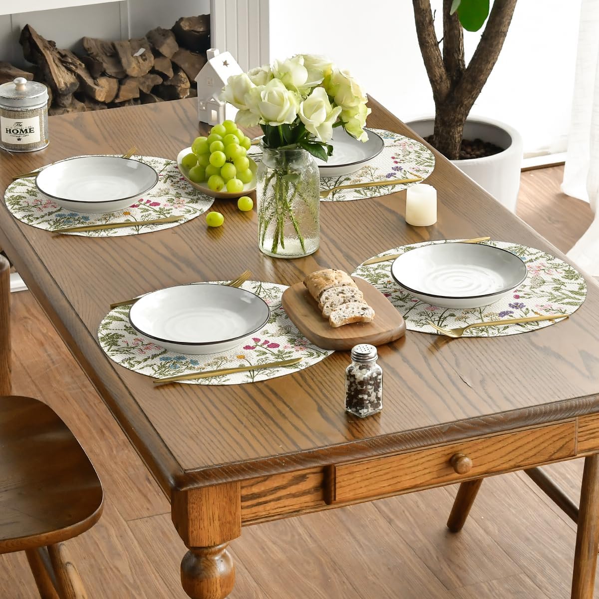 Antique Herbs Wild Flowers Spring Placemats Set of 4