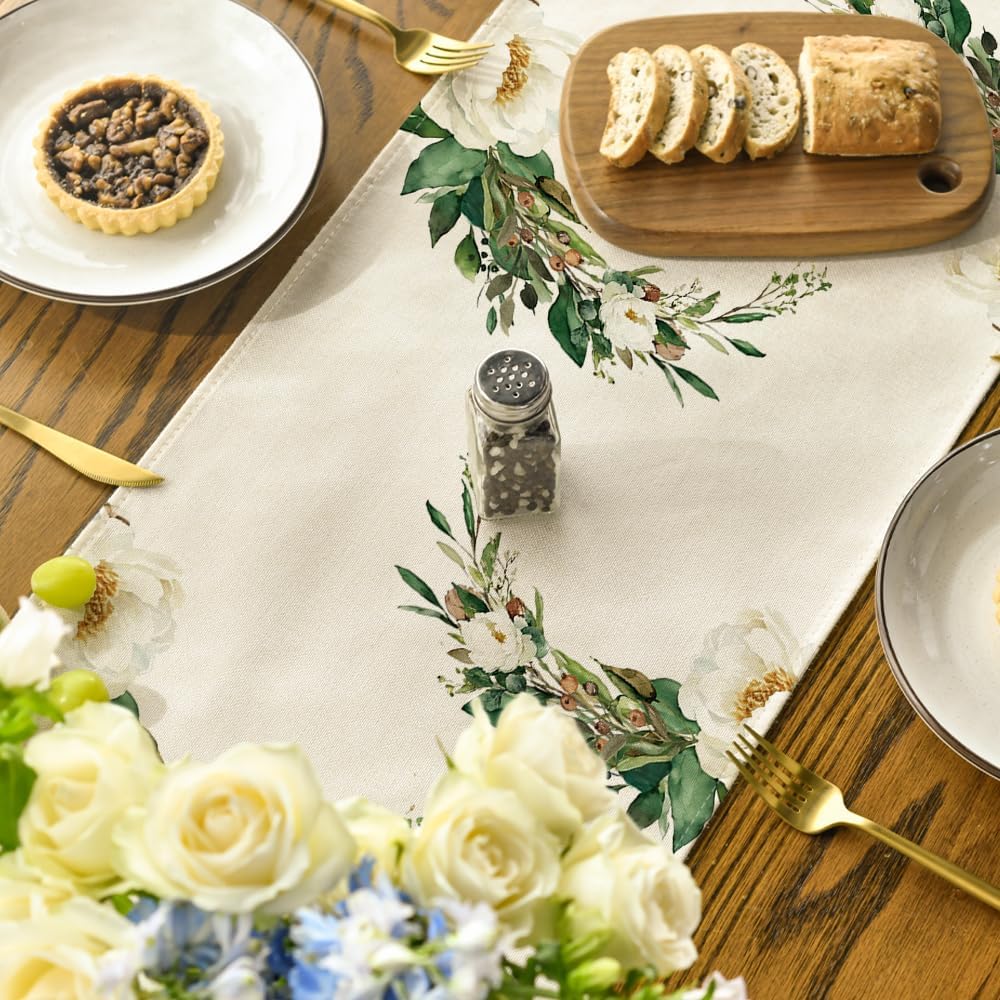 Hexagram Flowers Passover Table Runner