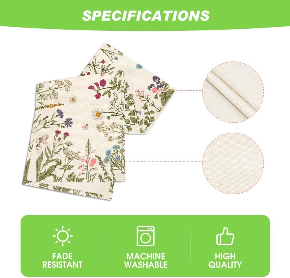 Flowers Spring Table Runner