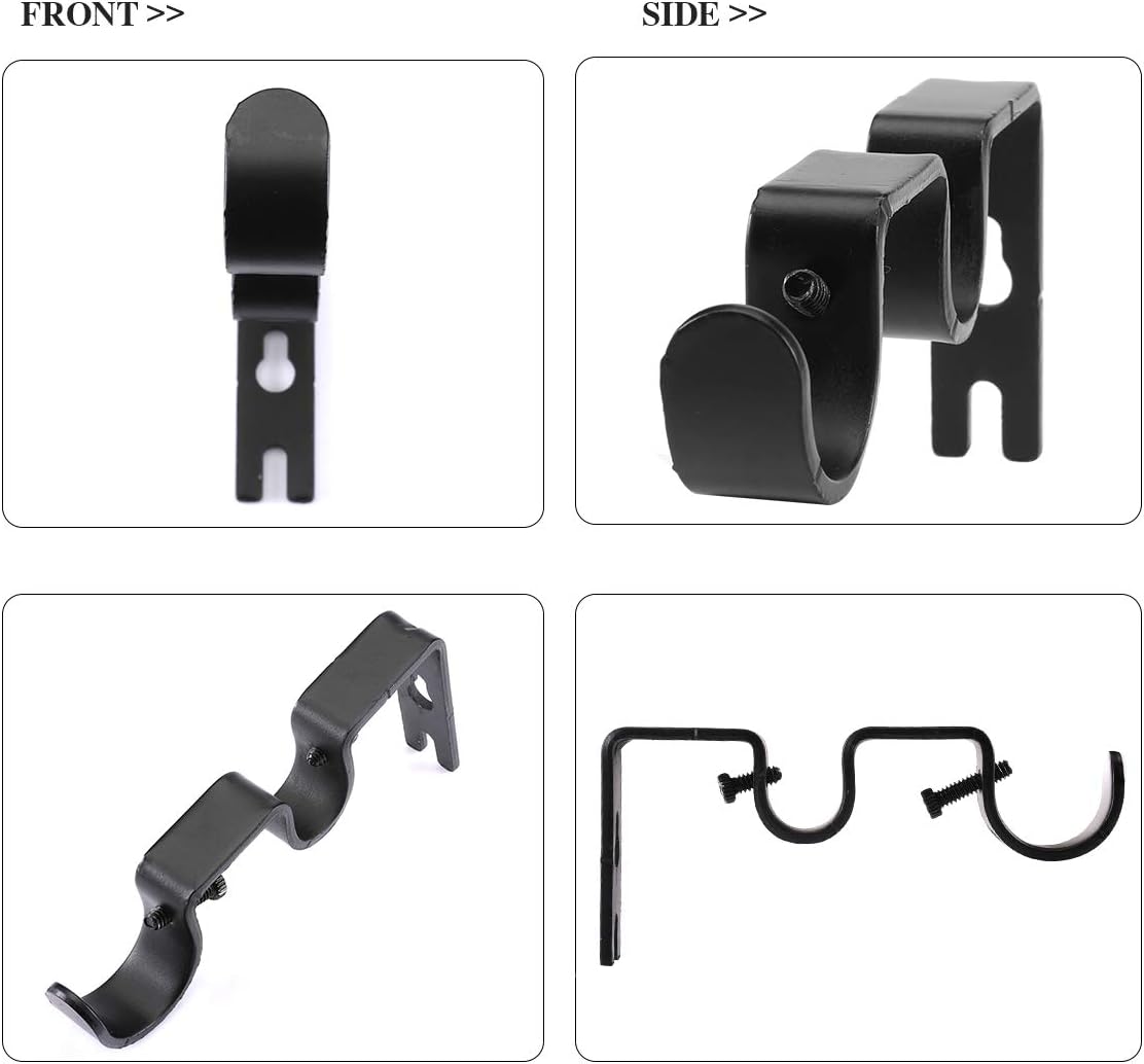 Heavy Duty Double Curtain Rod Brackets