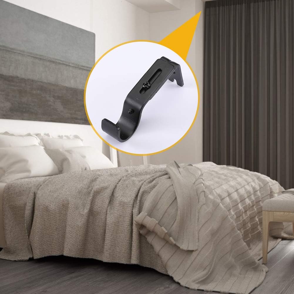 Heavy Duty Adjustable Curtain Rod Brackets and Holders - For 1 1/8 Inch & 1 1/4 Inch Rod