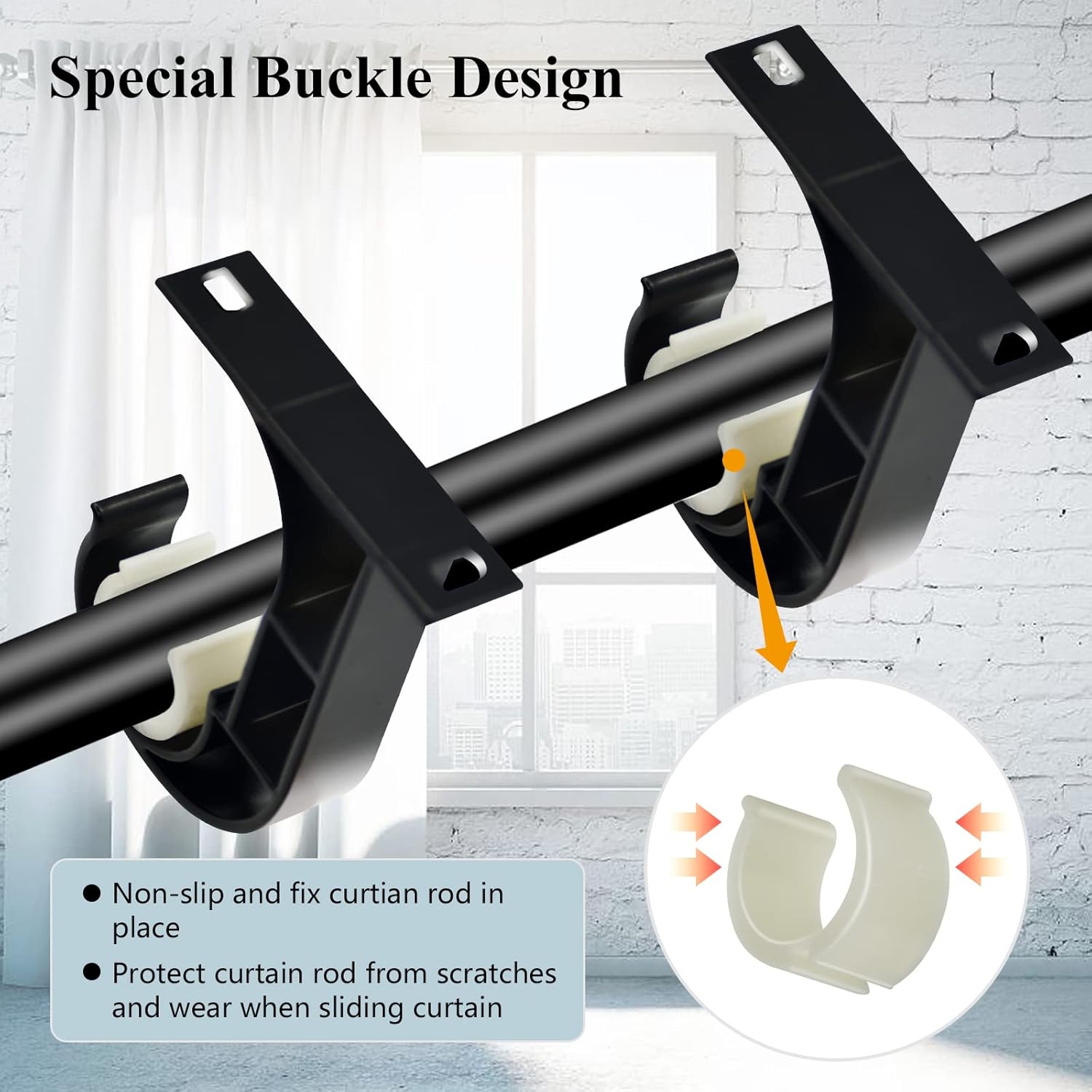 Ceiling Curtain Rod Bracket