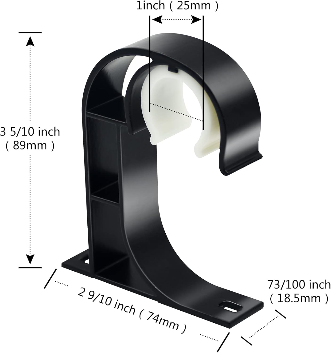 Ceiling Curtain Rod Bracket