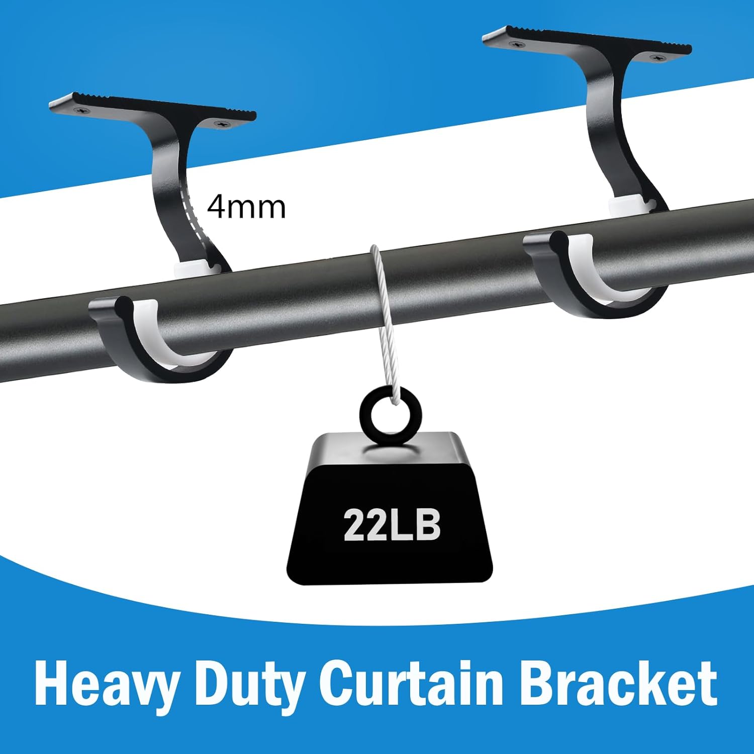 Ceiling Curtain Rod Bracket