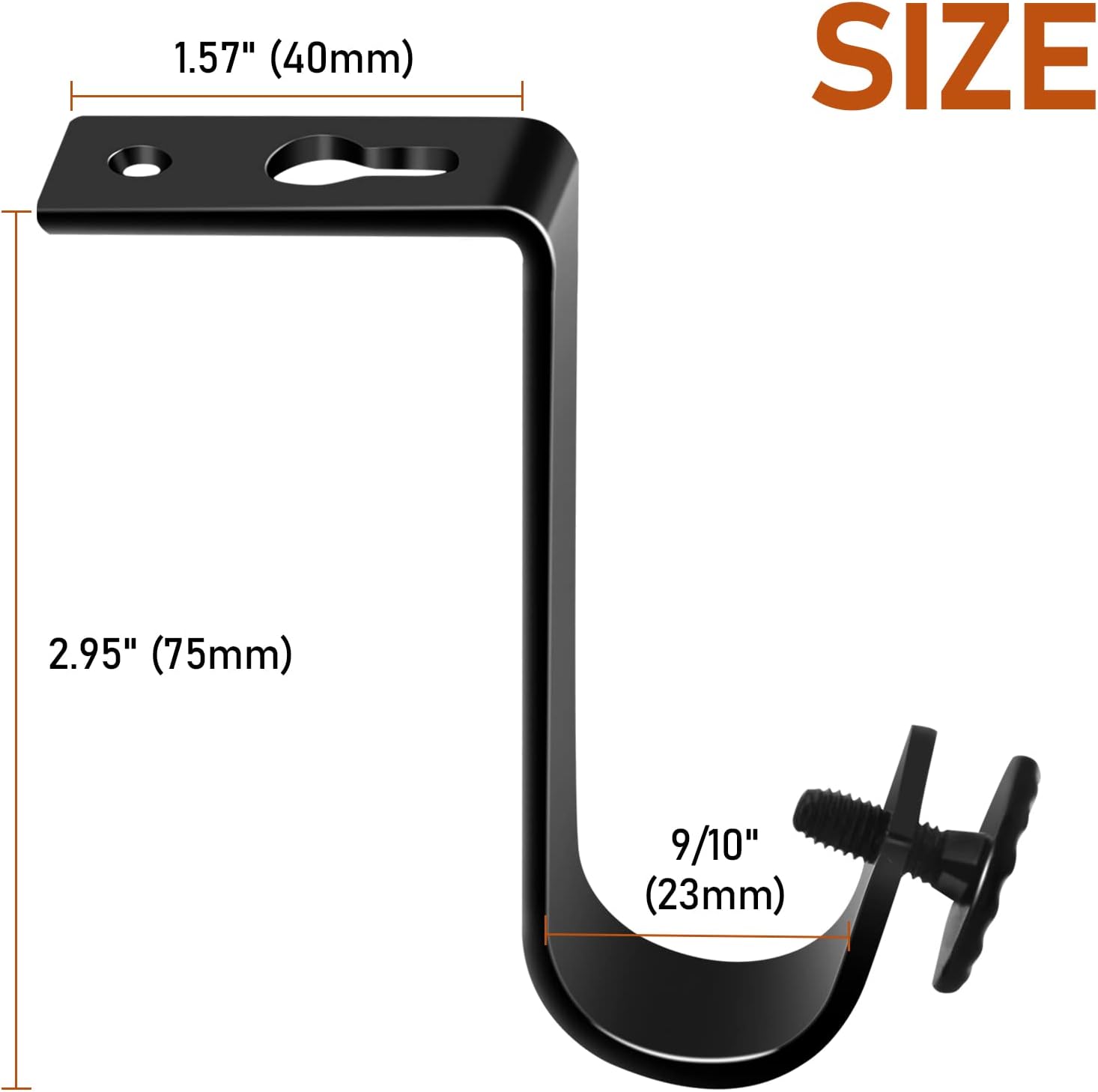 Ceiling Curtain Rod Bracket