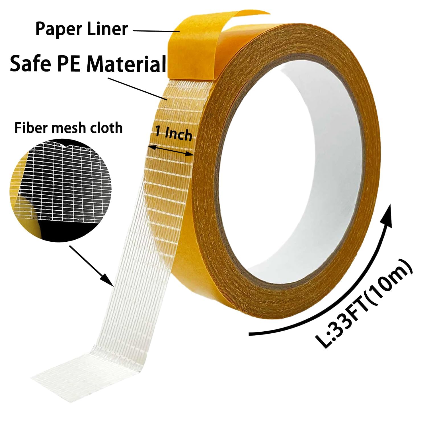 Heavy Duty Double Sided Fabric Tape
