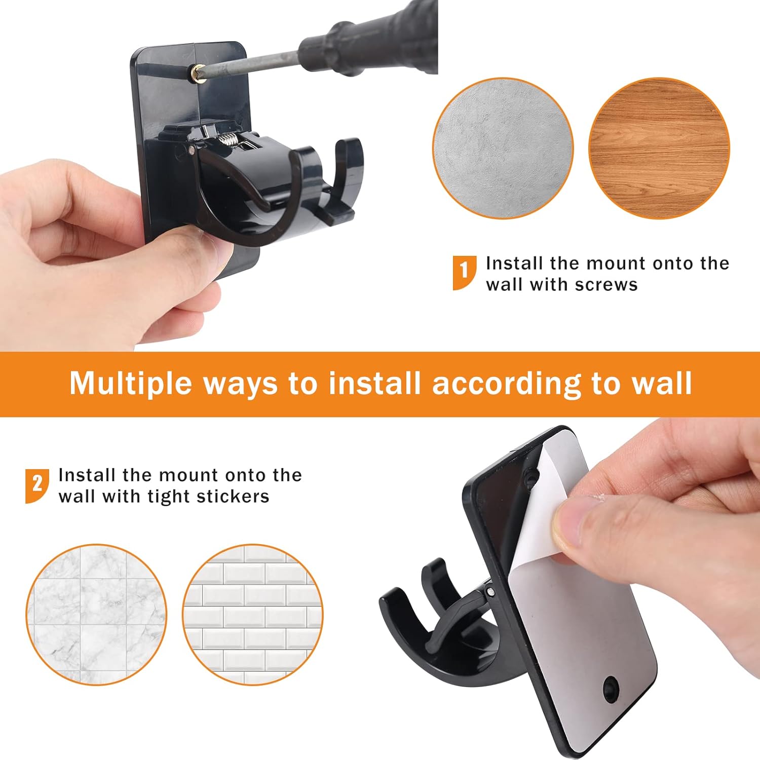 4Pcs Self-Adhesive Curtain Rod Clips