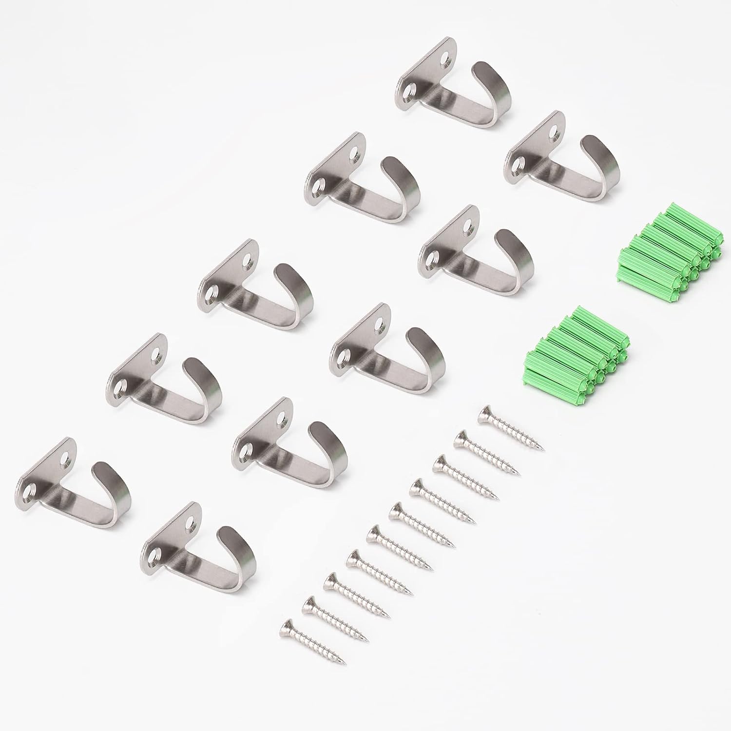 Stainless Steel Screw Mounted Ceiling Hooks