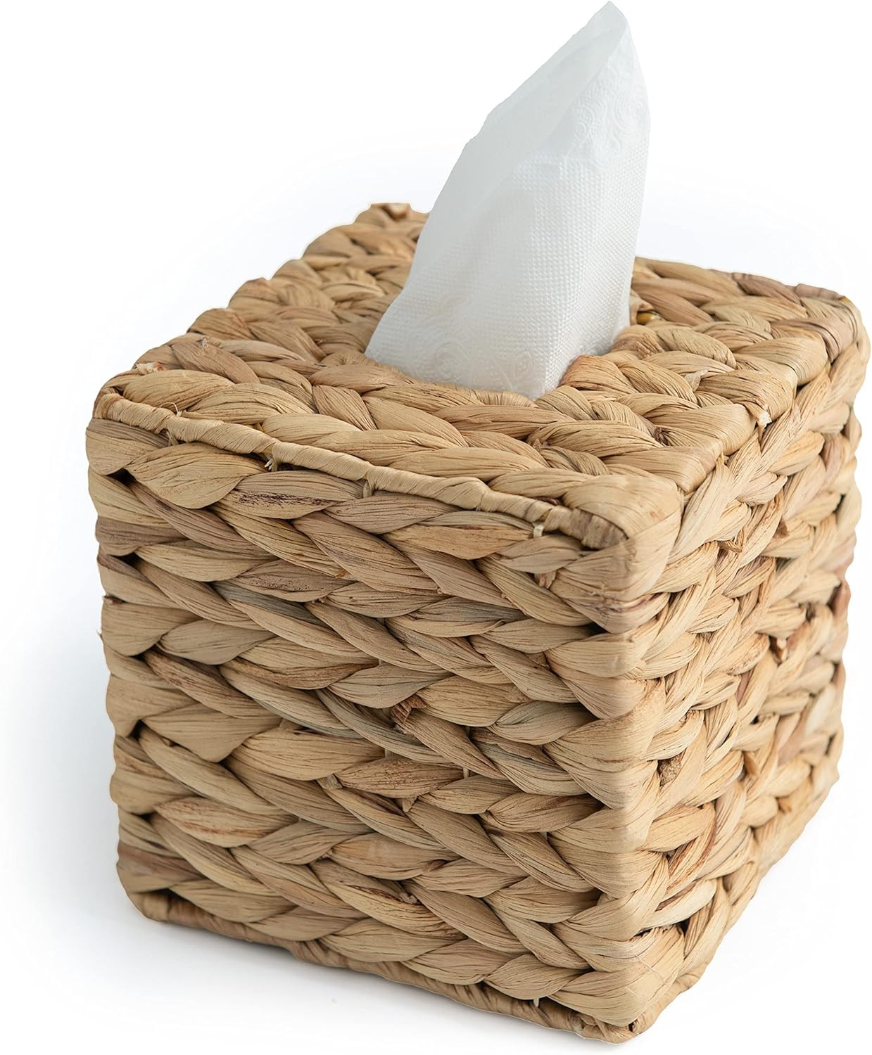 Tissue Box Holder - Square- Rattan Wicker Tissues Cube Box Cover -Boho Decorative Woven Facial Tissue Holder on Table and Barthroom (Square) Tissue Box Holder - Square- Rattan Wicker Tissues Cube Box Cover -Boho Decorative Woven Facial Tissue Holder on Table and Barthroom (Square)