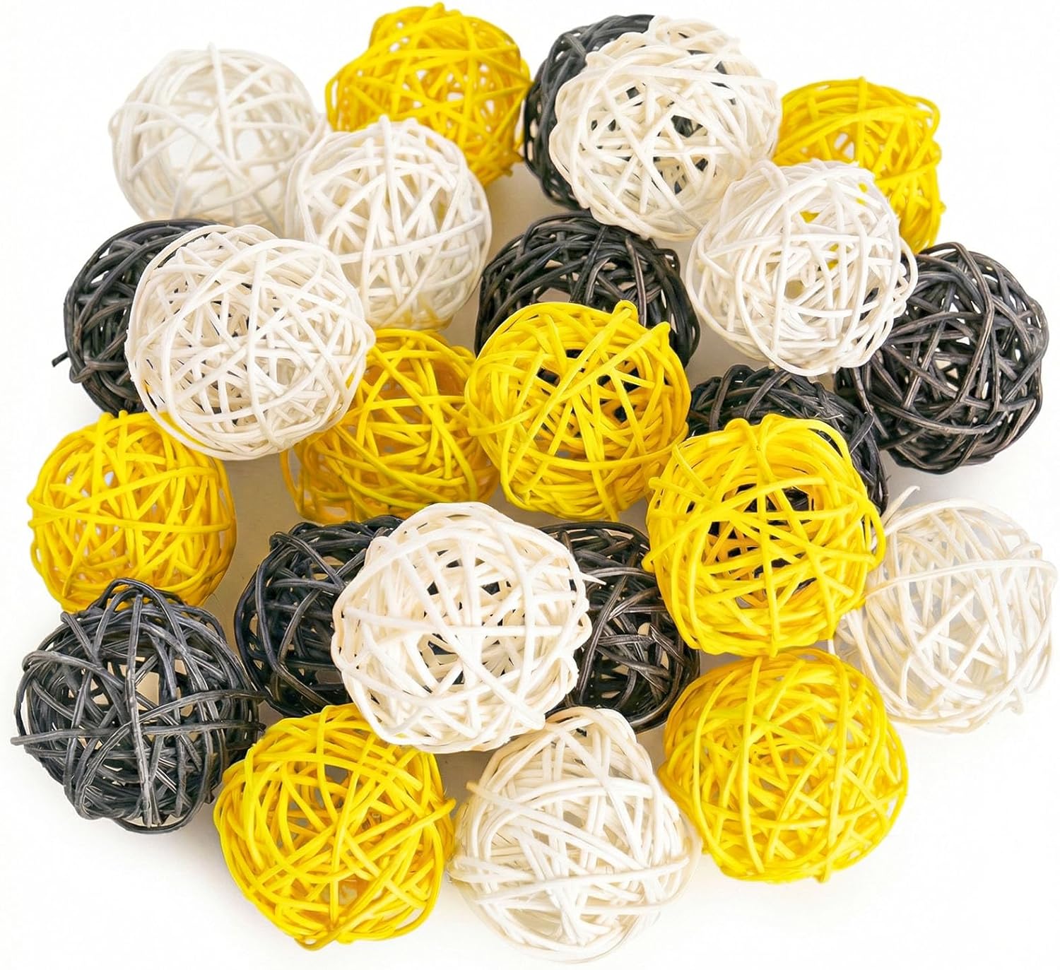 24PCS Yellow Decorative Balls for Bowl Centerpiece