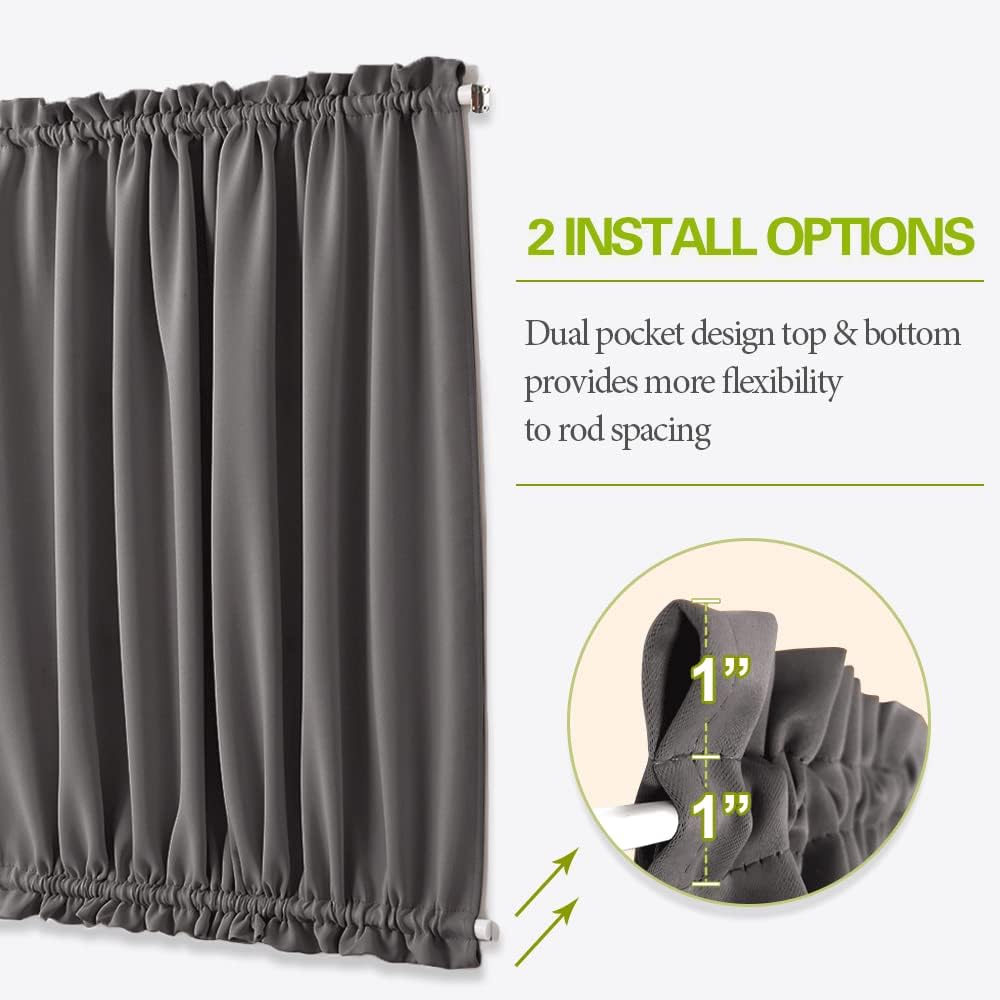 Blackout Door Window Curtains