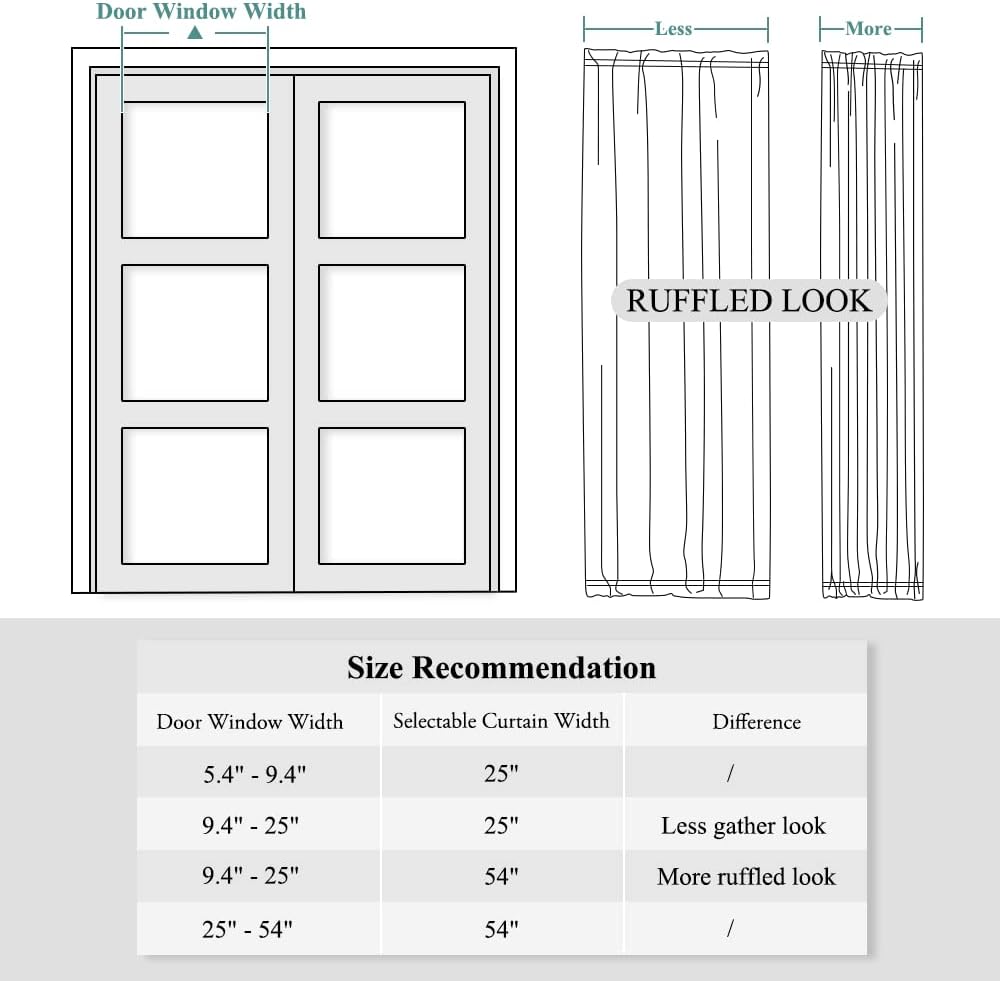 Blackout Door Window Curtains