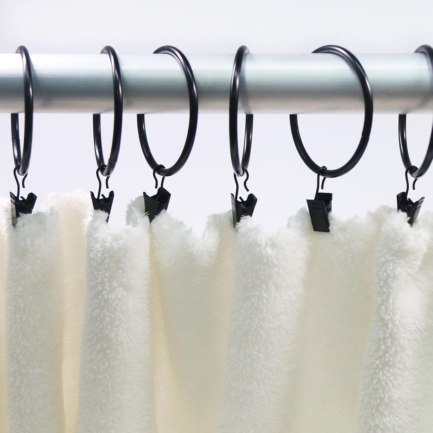 Large Curtain Rings with Clips