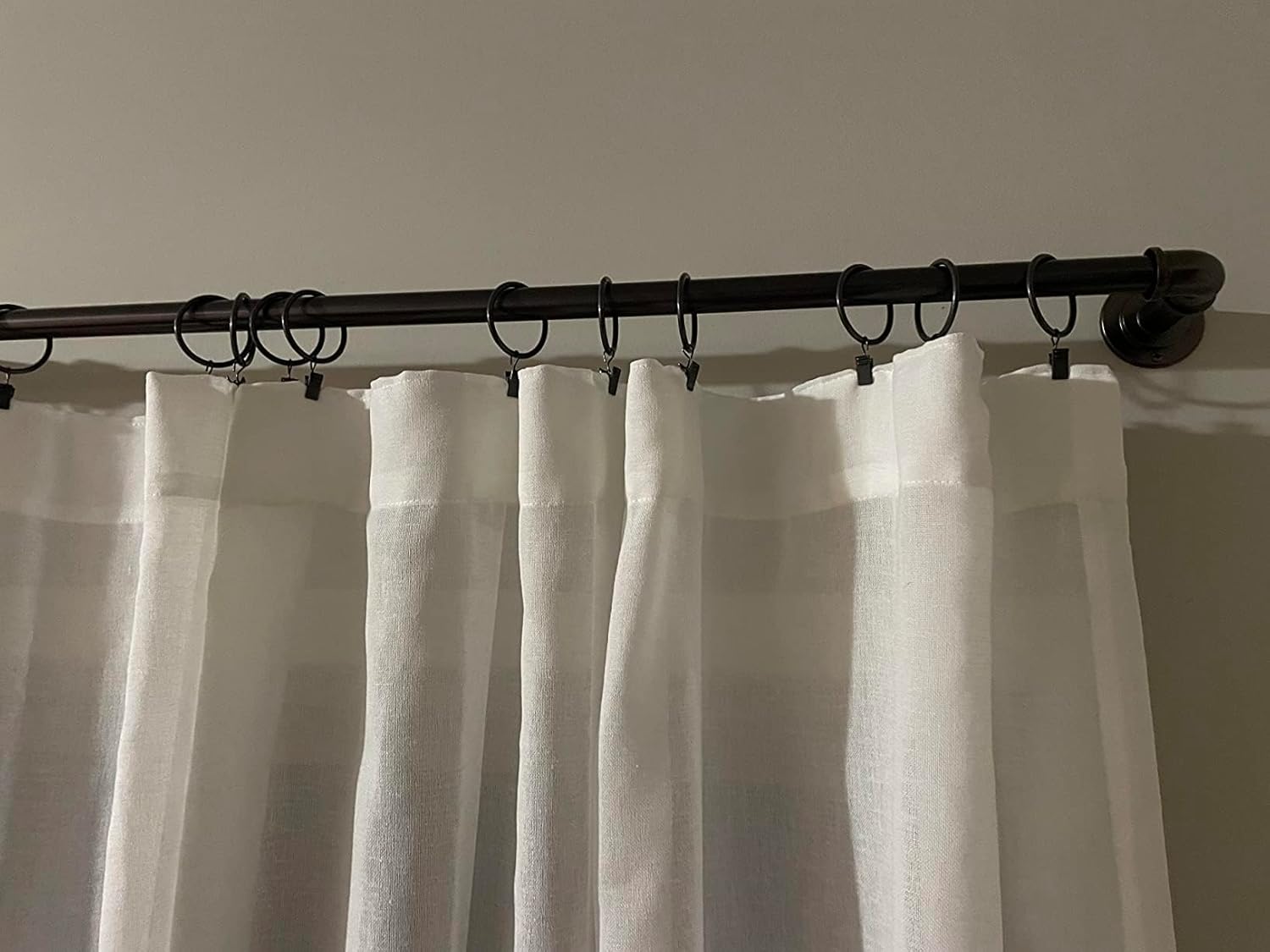 Large Curtain Rings with Clips
