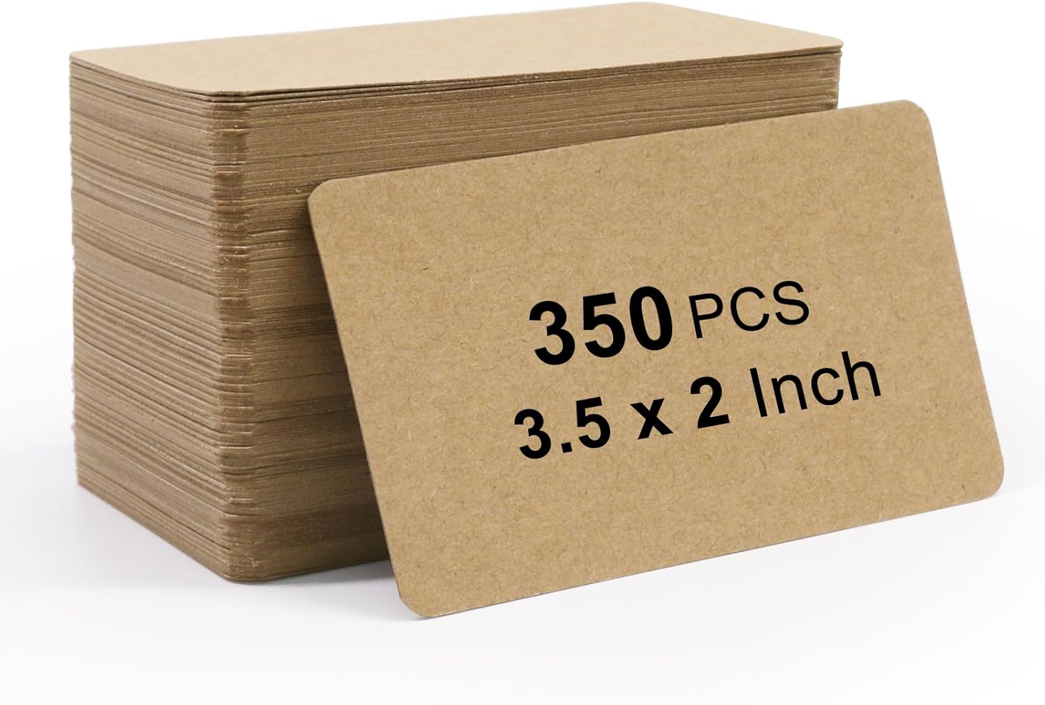 Kraft Blank Business Cards, 350 Pcs Small Manila Message Note Card Paper Tags, 3.5" x 2" Thank You Greeting Gift Cards