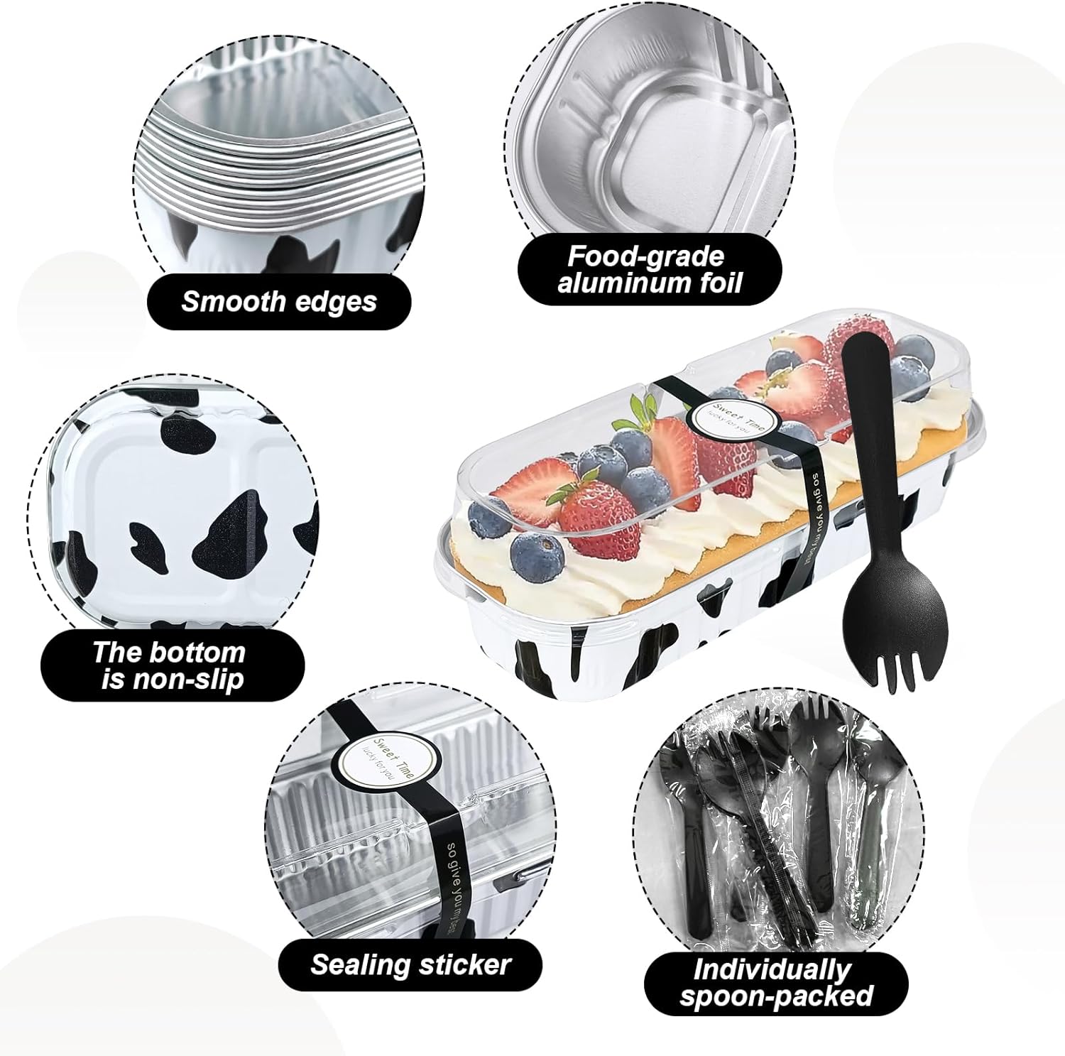30Pcs Mini Loaf Pans with Lids