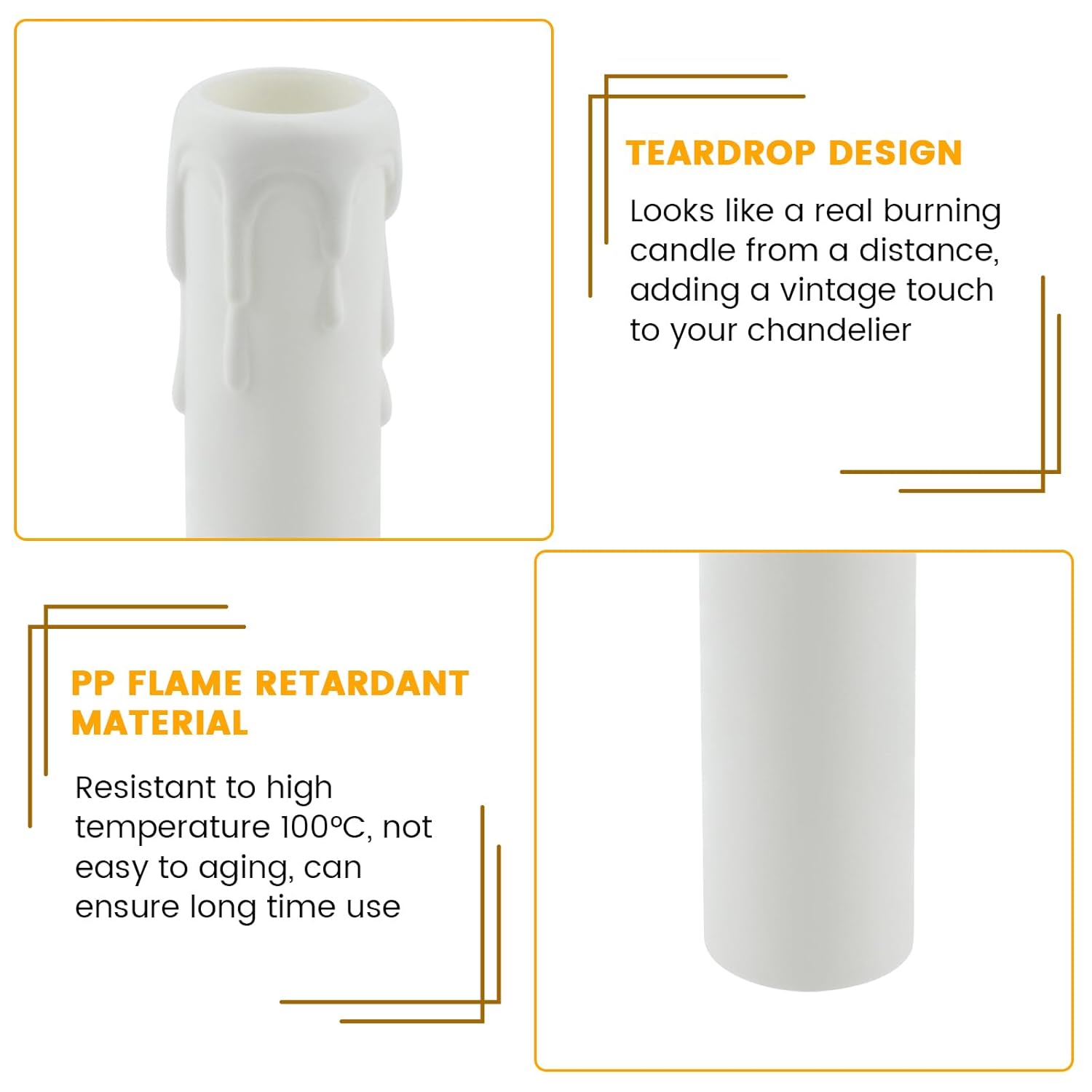 4 Inch Drip Candle Socket Covers