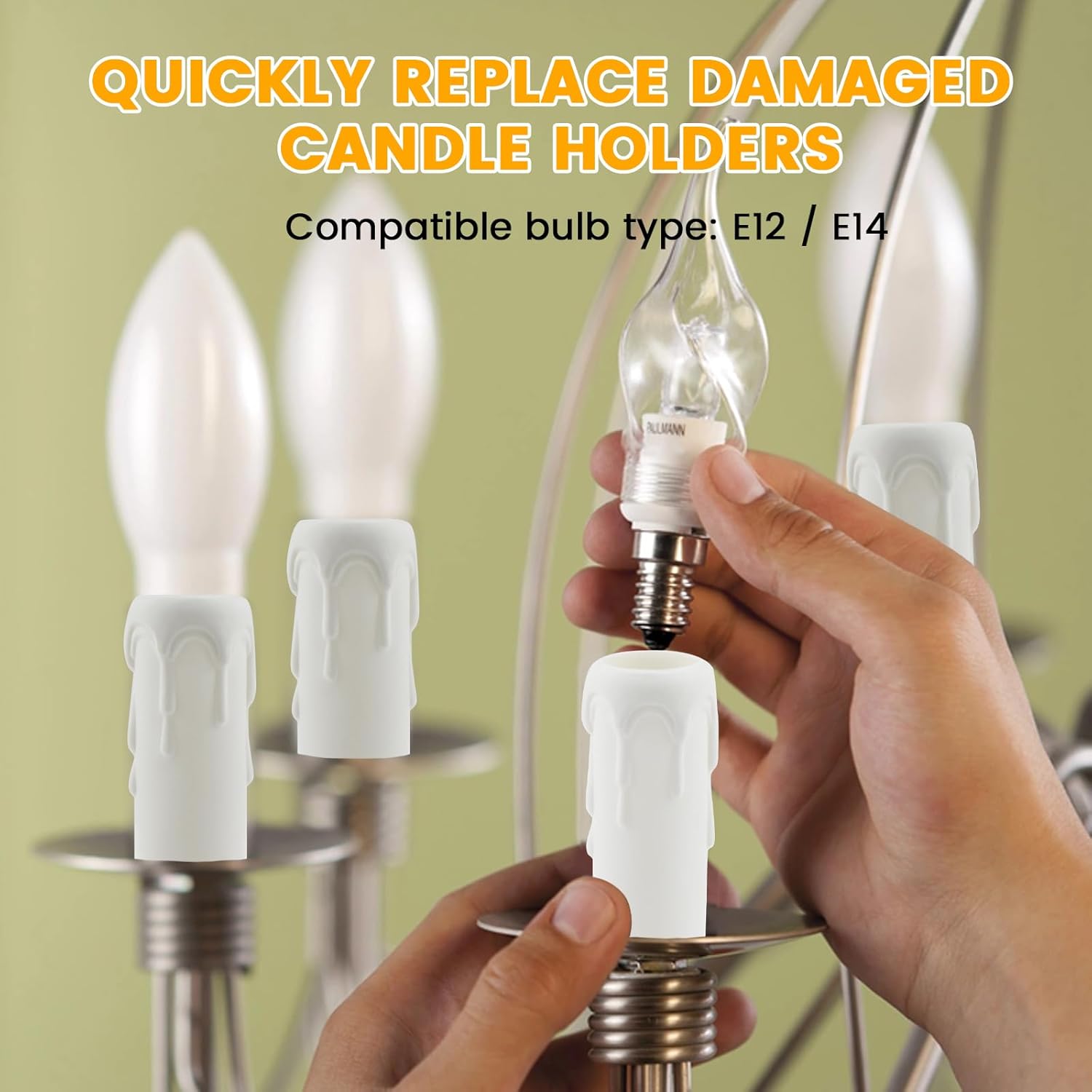 4 Inch Drip Candle Socket Covers