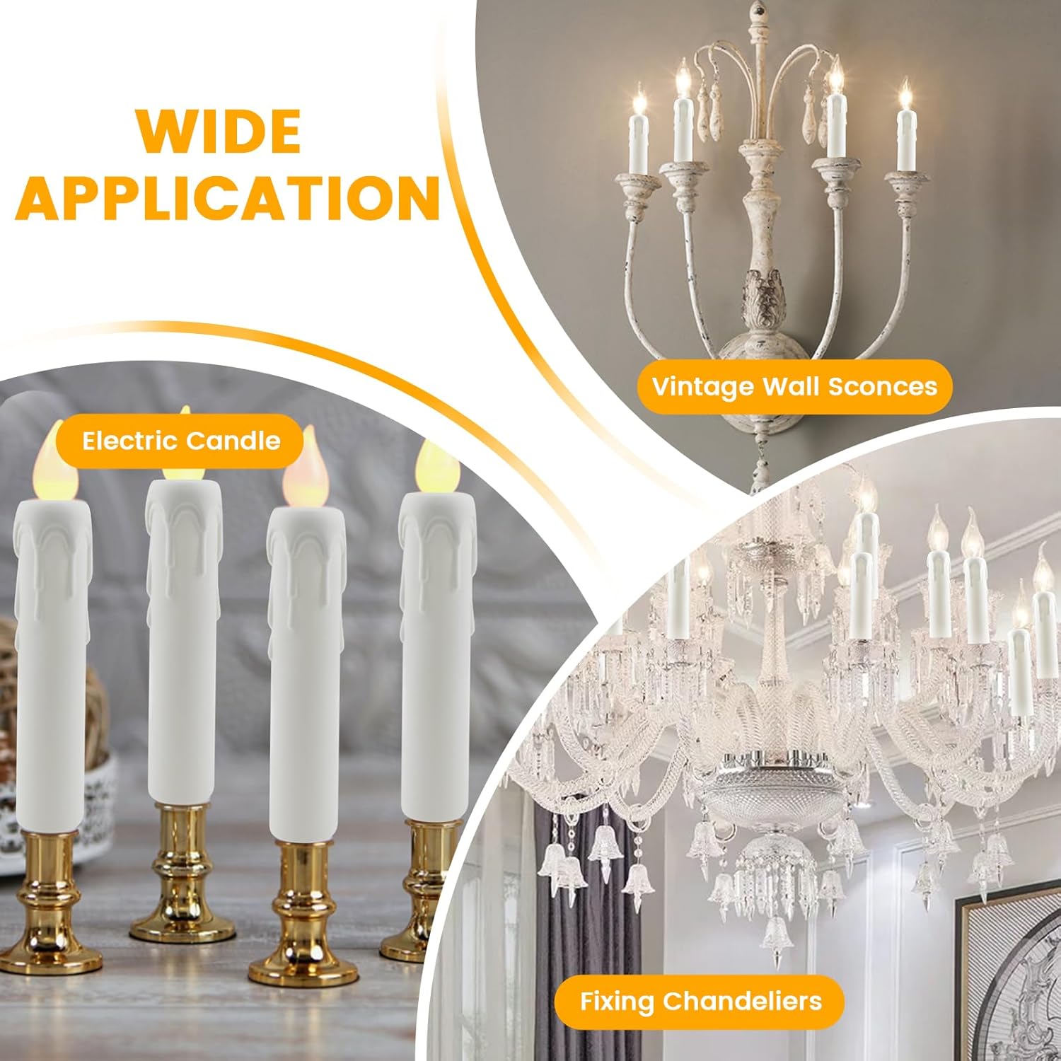 4 Inch Drip Candle Socket Covers