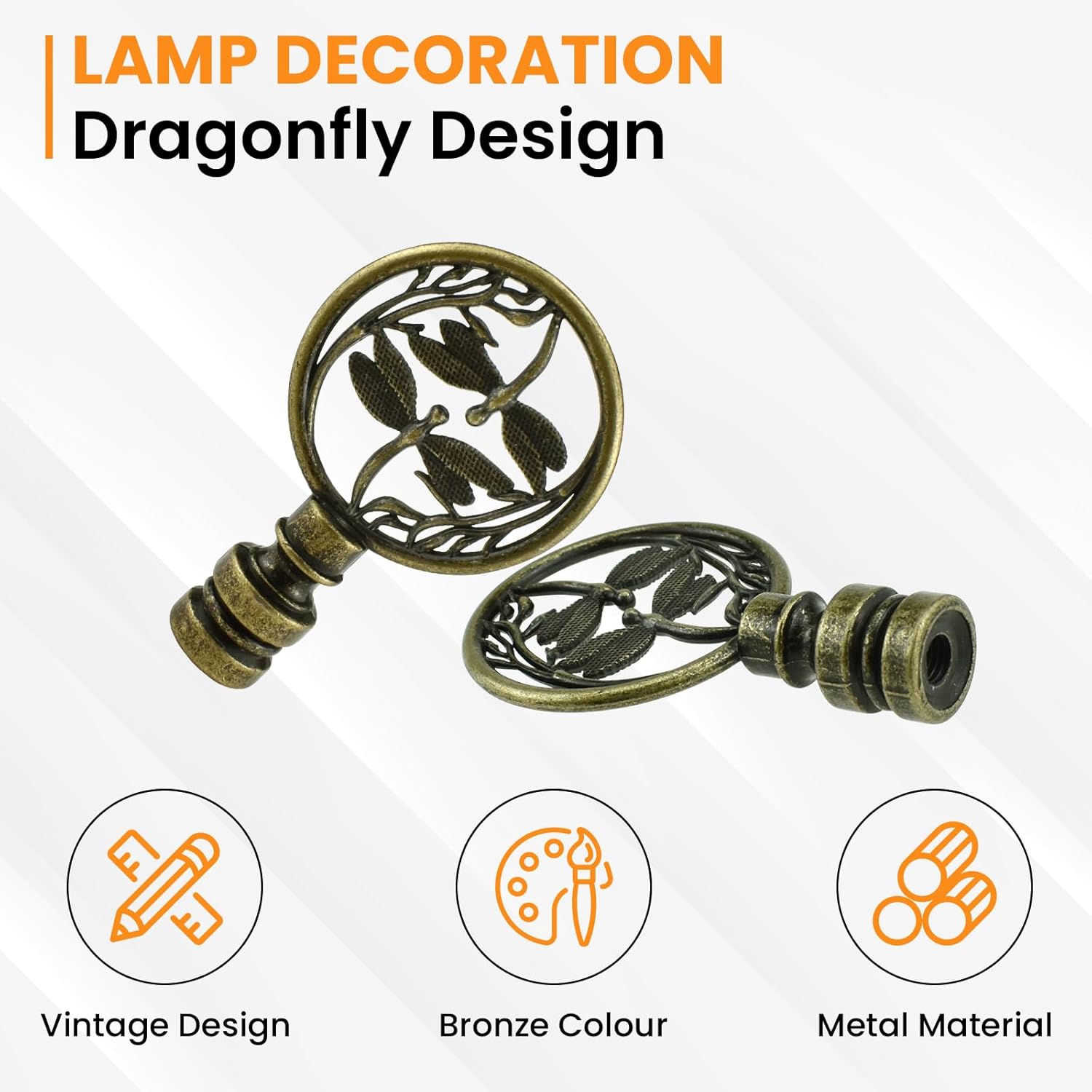 4 Pcs Lamp Finial Cap Knob