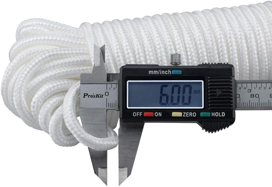 Nylon Rope - 100 Ft White Nylon String