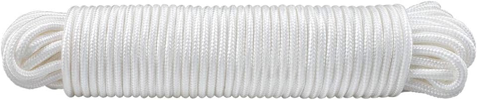 Nylon Rope - 100 Ft White Nylon String