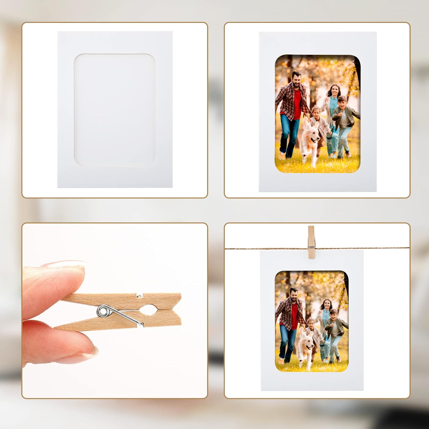 20Pcs Paper Photo Frames