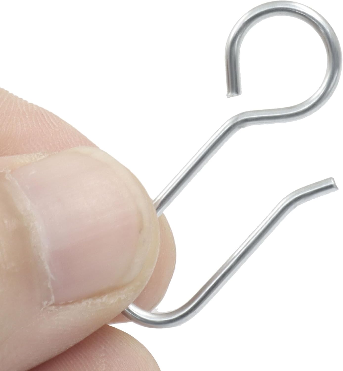 60 Pack S-Shaped Metal Curtain Track Hooks