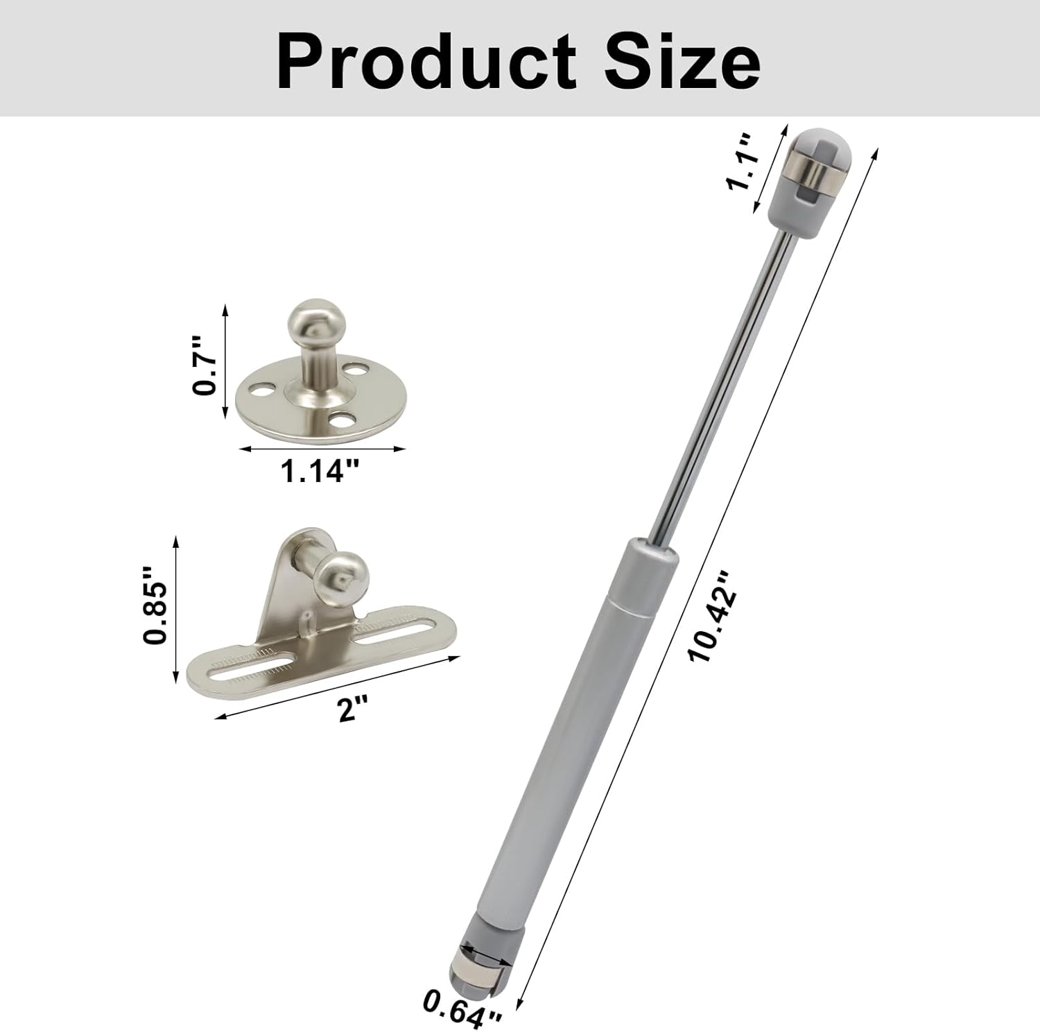 2 Pack 10 Inch Gas Struts