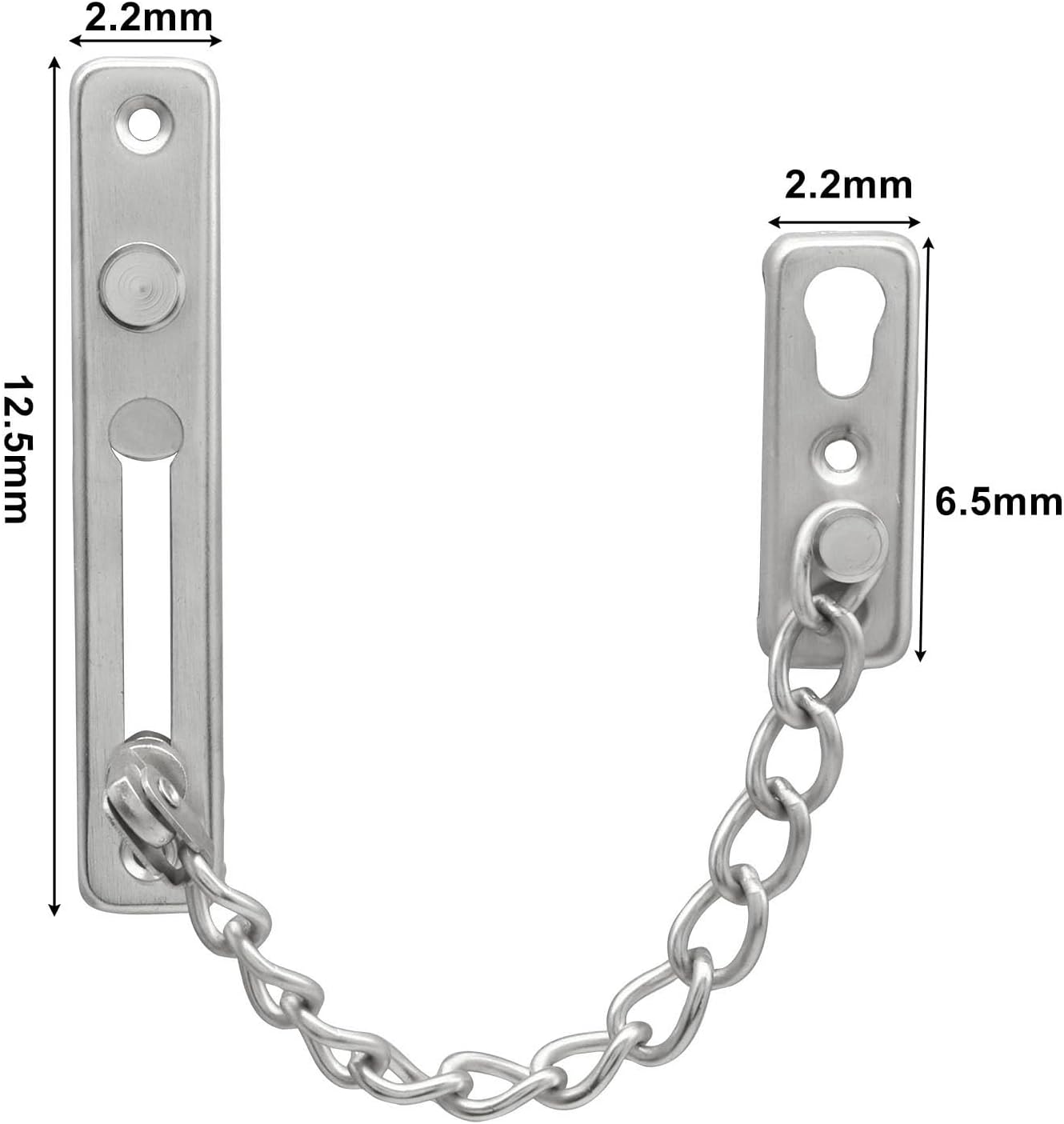 Heavy Duty Door Chain Lock with Mounting Screws