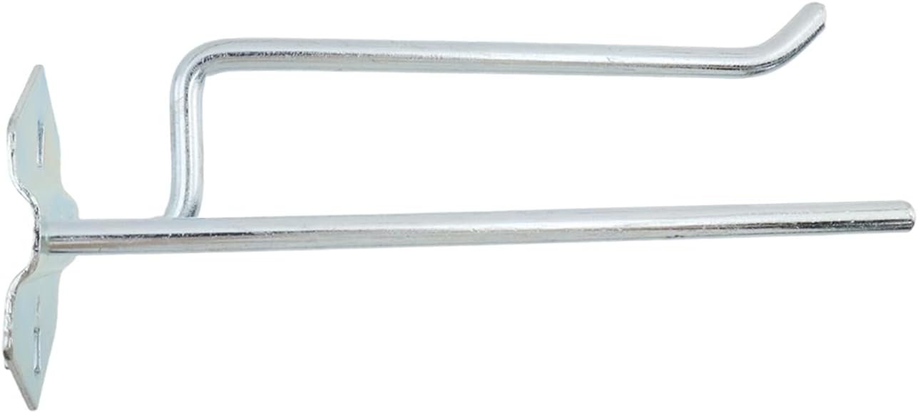 Pegboard Hooks Heavy Duty Metal Steel 3/8" Square Hole Peg Hooks Suitbale for 1.5" Spaced Pegboards Wall Hooks for Hanging Spanner