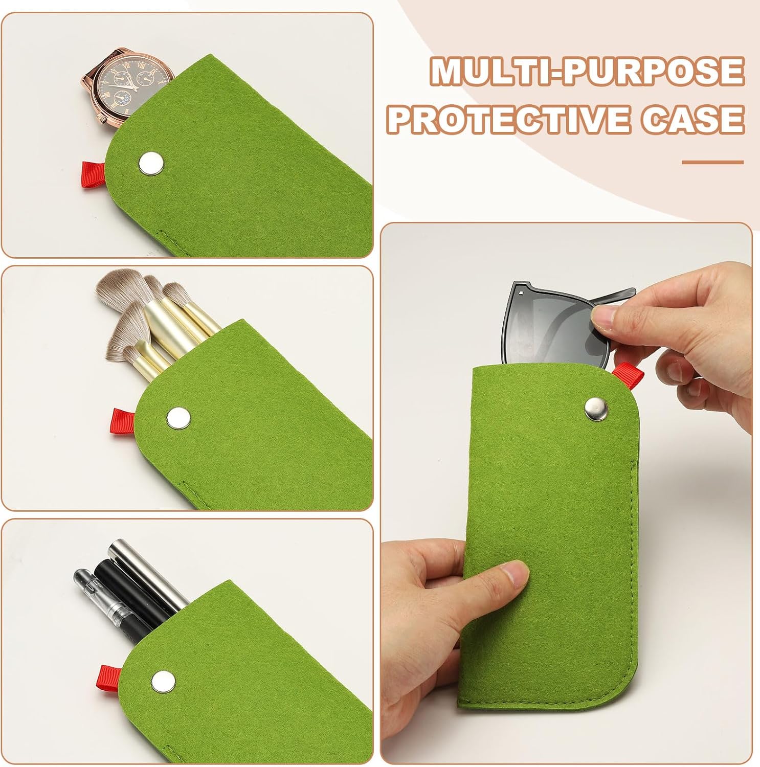 Portable Felt Glasses Case