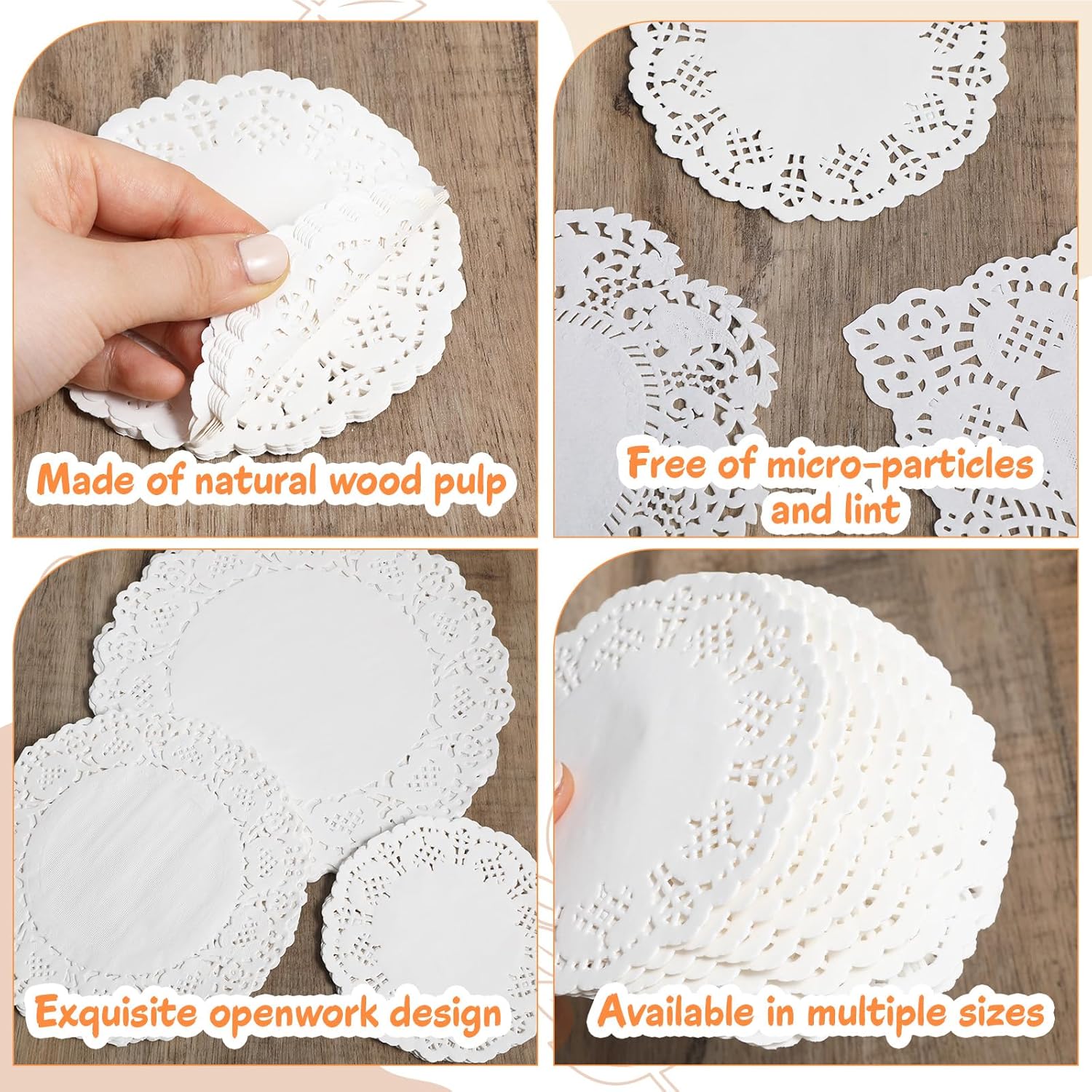 5 Sizes Paper Doilies