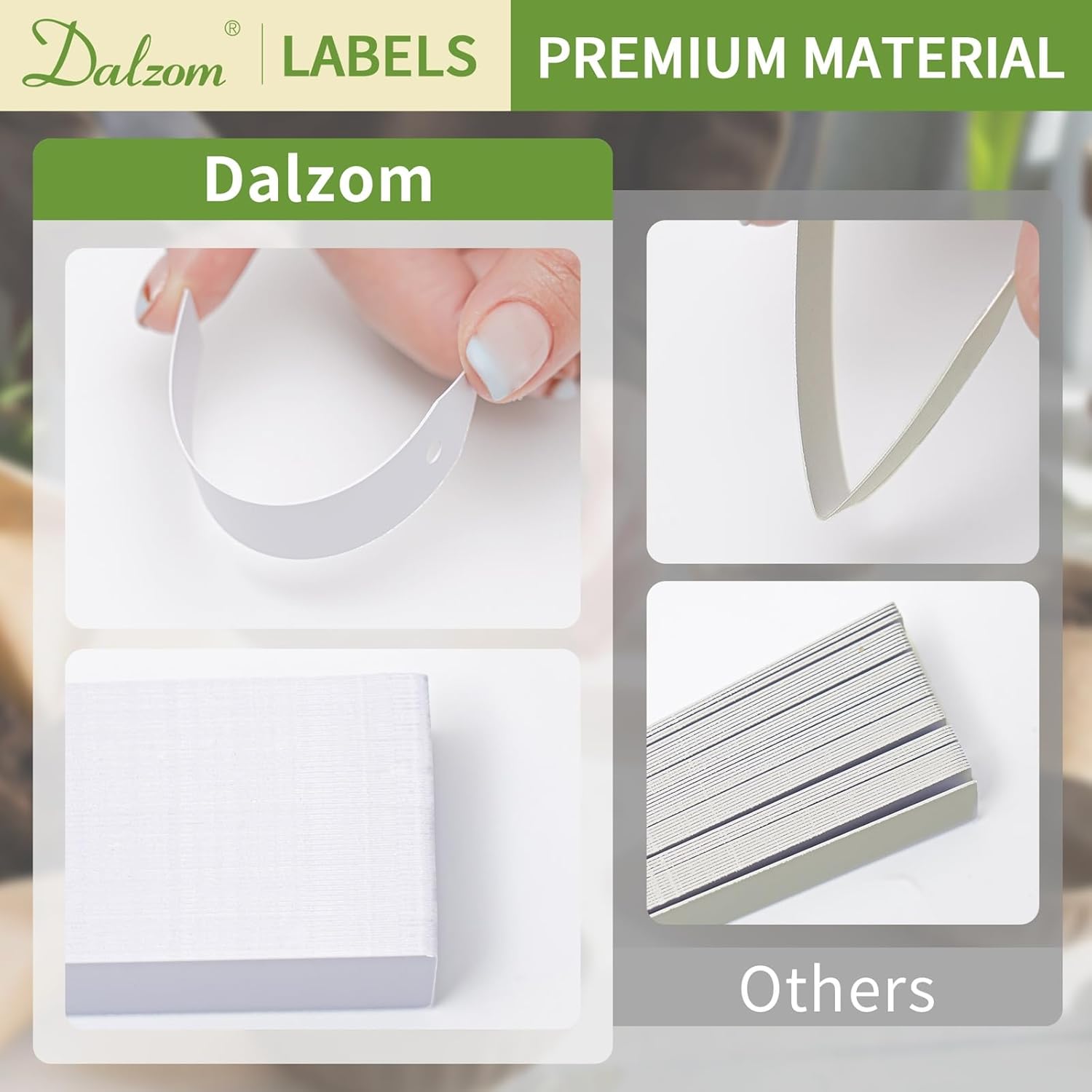 300Pcs 4" Plant Labels with Marker Pen