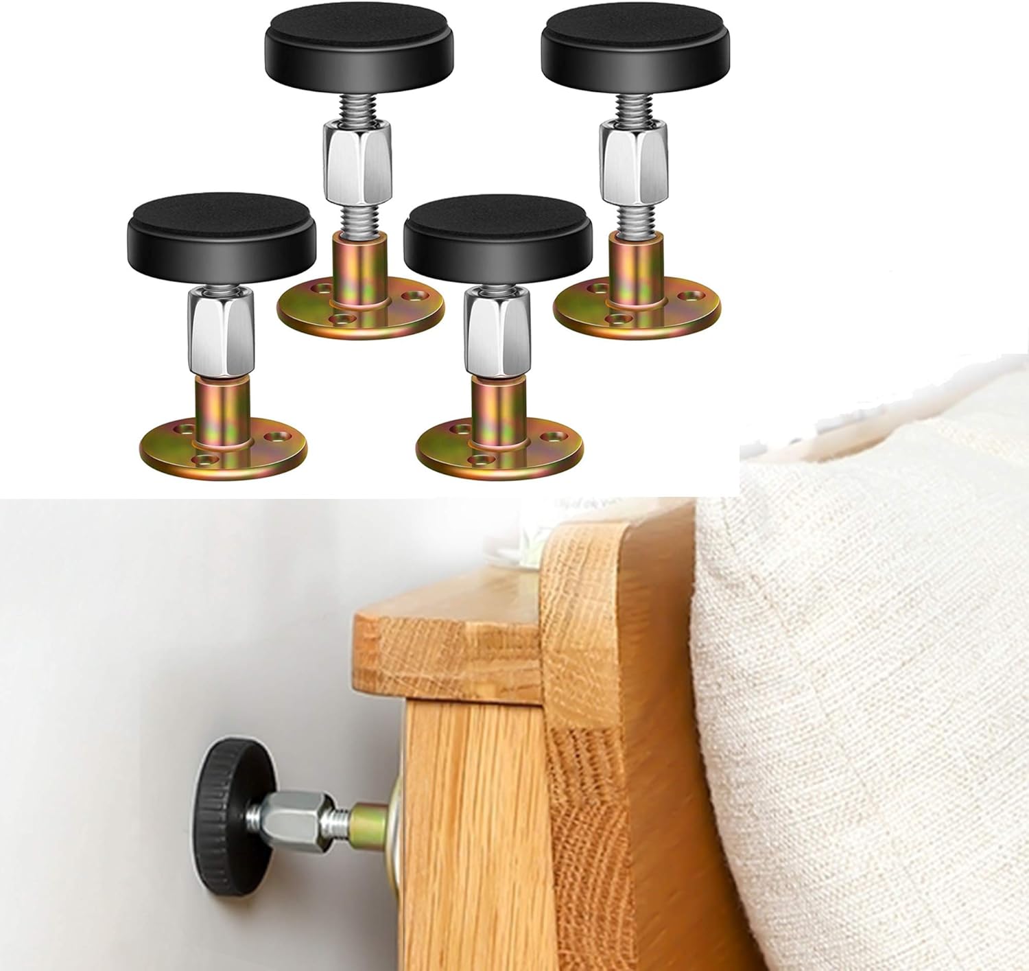 Adjustable Threaded Bed Frame Anti-Shake Tool Adjustable Threaded Bed Frame Anti-Shake Tool