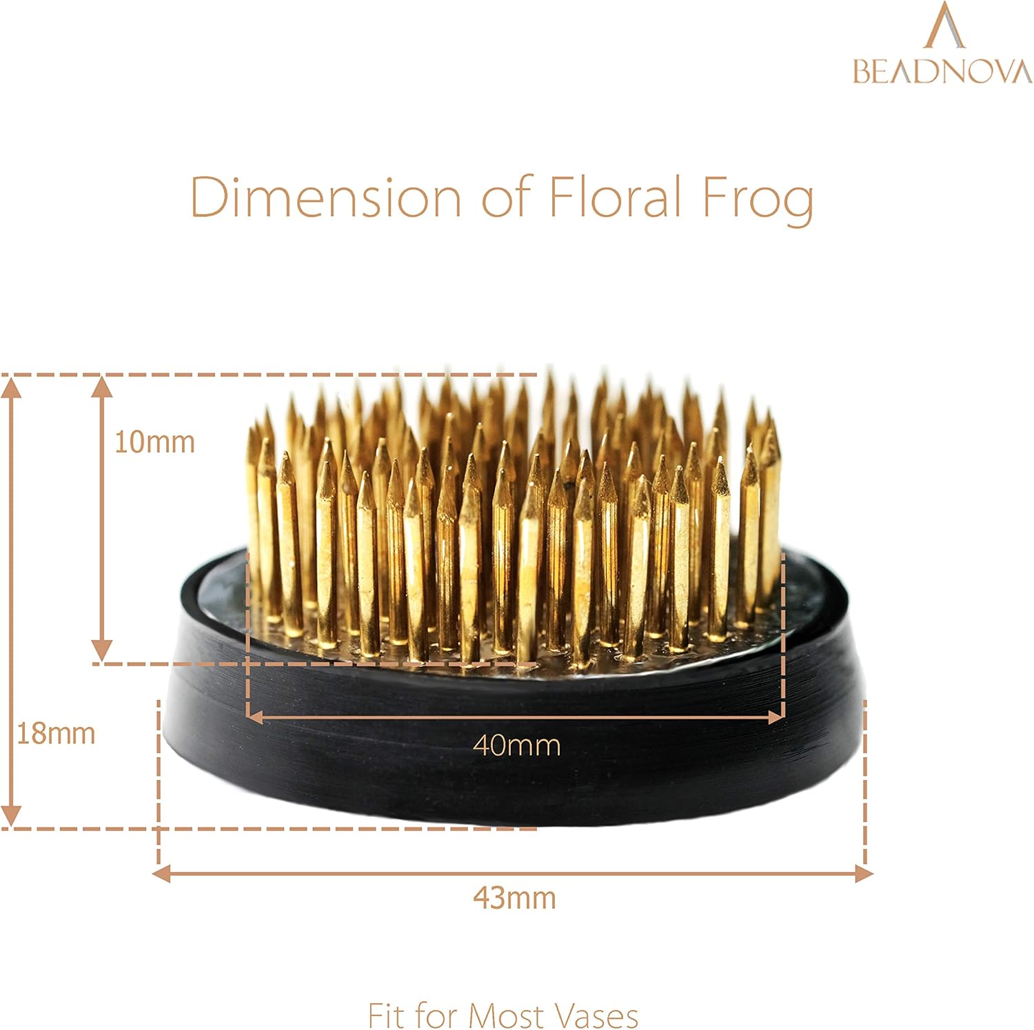Flower Frog Ikebana Kenzan with Rubber Gasket Floral Frog for Arrangements Ikebana Vase (1.6 Inch/40mm