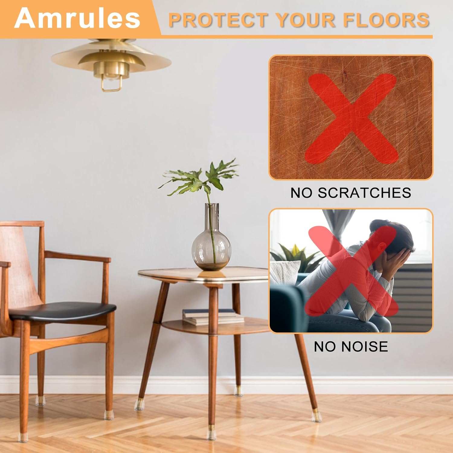 36Pcs Round Chair Leg Floor Protectors