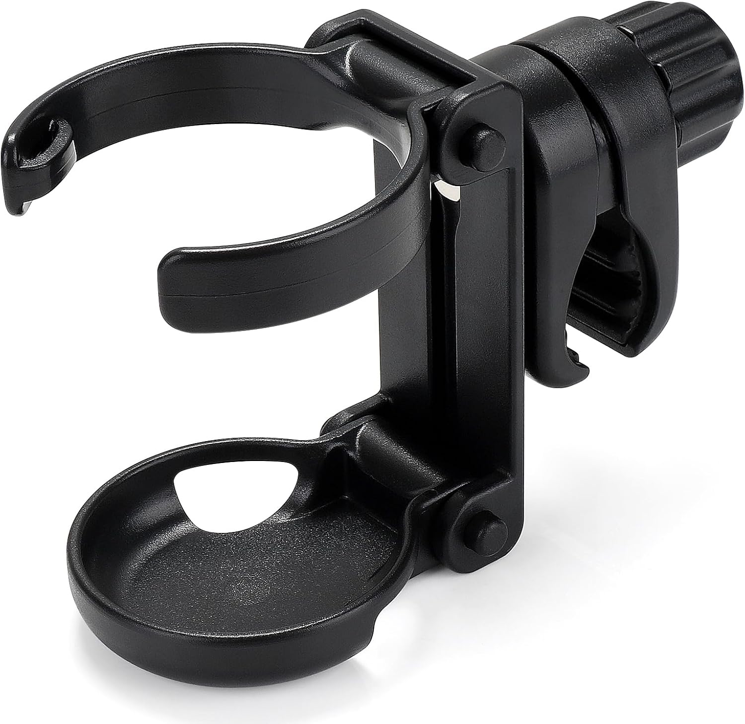 Stroller Cup Holder, Foldable Universal Cup Holder, 360 ° Rotatable Bottle Holder for Stroller, Bike, Wheelchair, Walker, Scooter