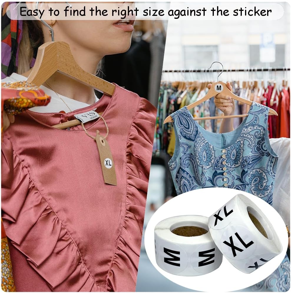 3500 Pcs Clothing Size Stickers