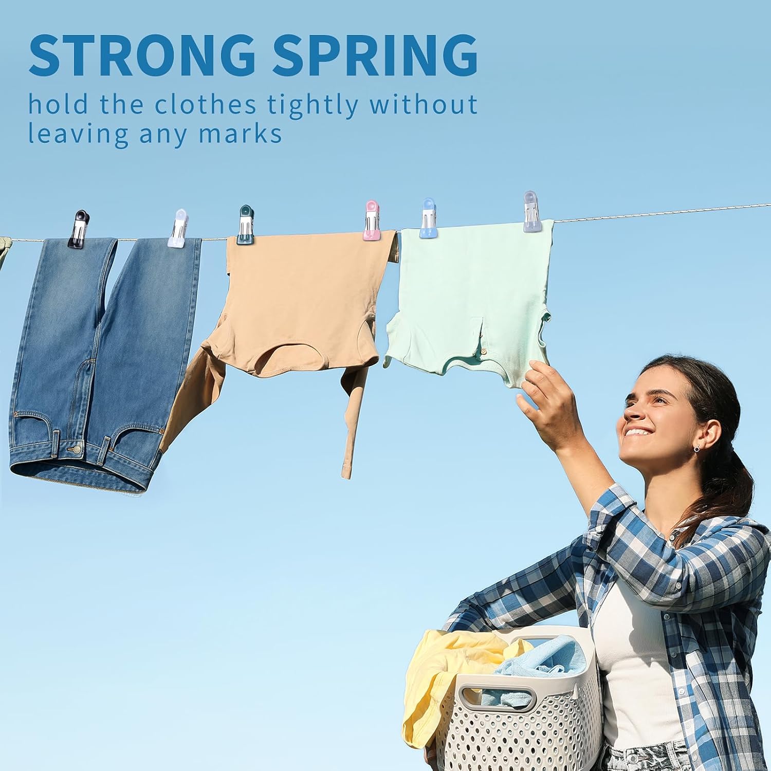 Clothes Pins Heavy Duty Out Door 30 Pack