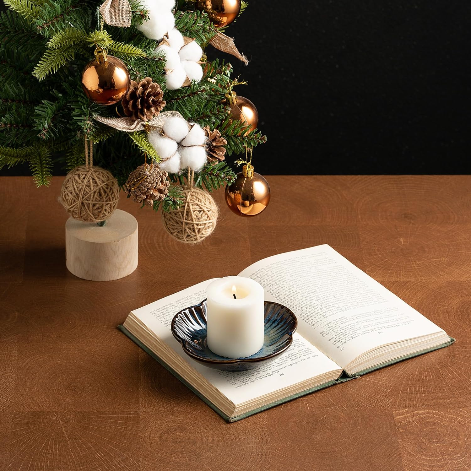 Ceramic Pillar Candle Holder